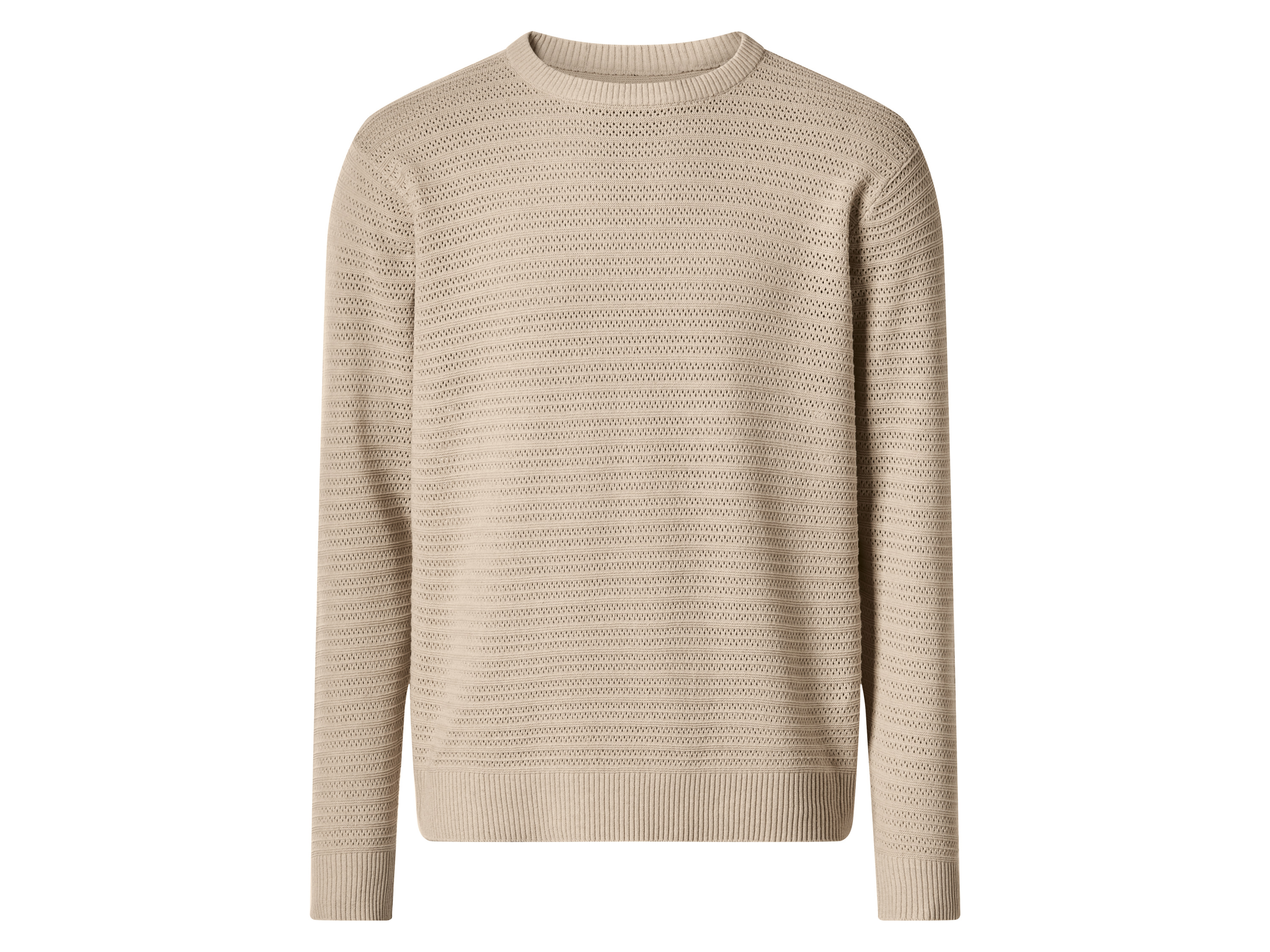 esmara Men Sweter dzianinowy męski Beżowy, XL 56/58
