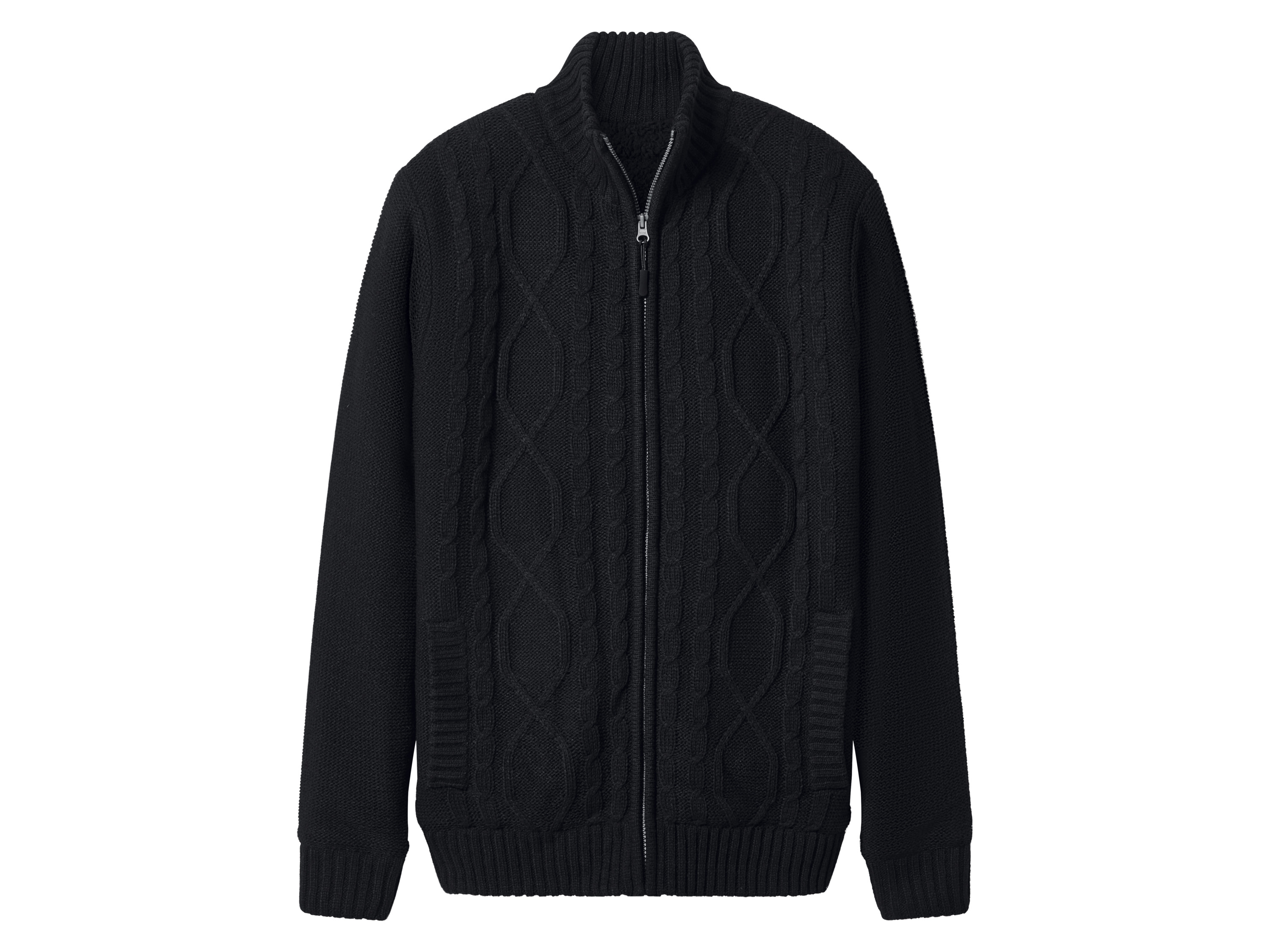 esmara Men Sweter męski z grubej dzianiny Czarny, XL 56/58