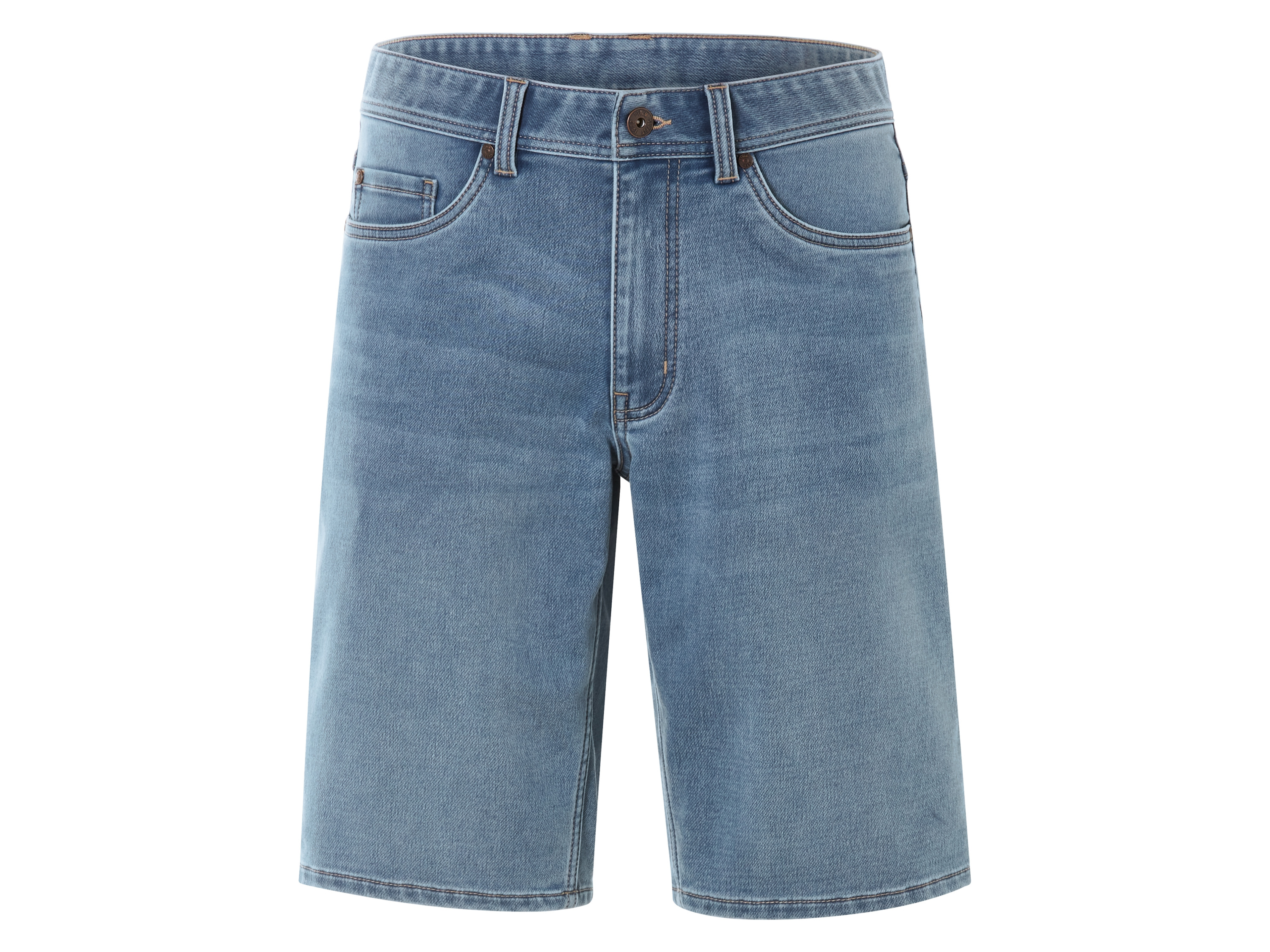 Livergy Bermudy jeansowe dresowe męskie Niebieski, 50
