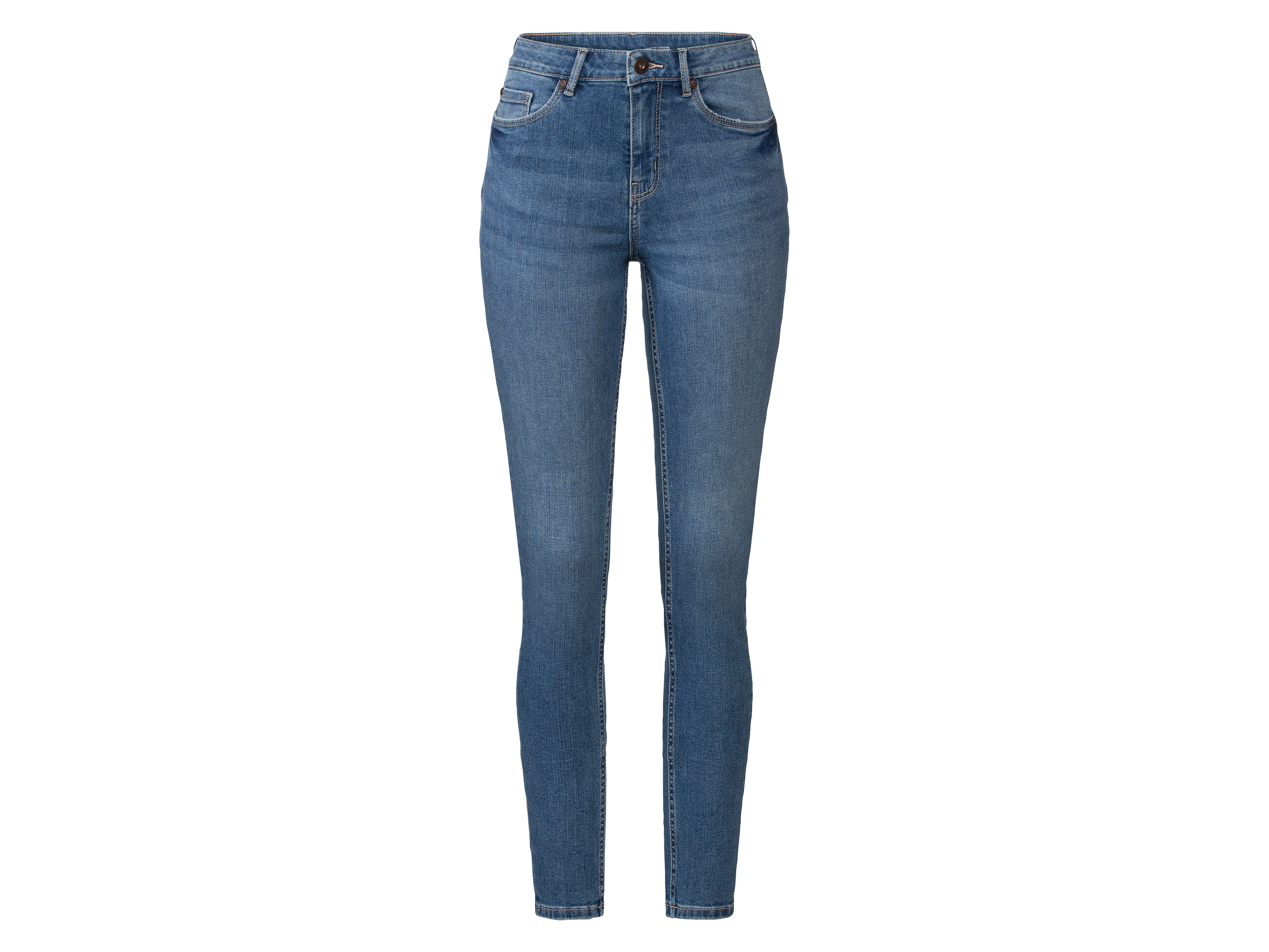 esmara Jeansy damskie z bawełną, Super Skinny Fit Jasnoniebieski, 36