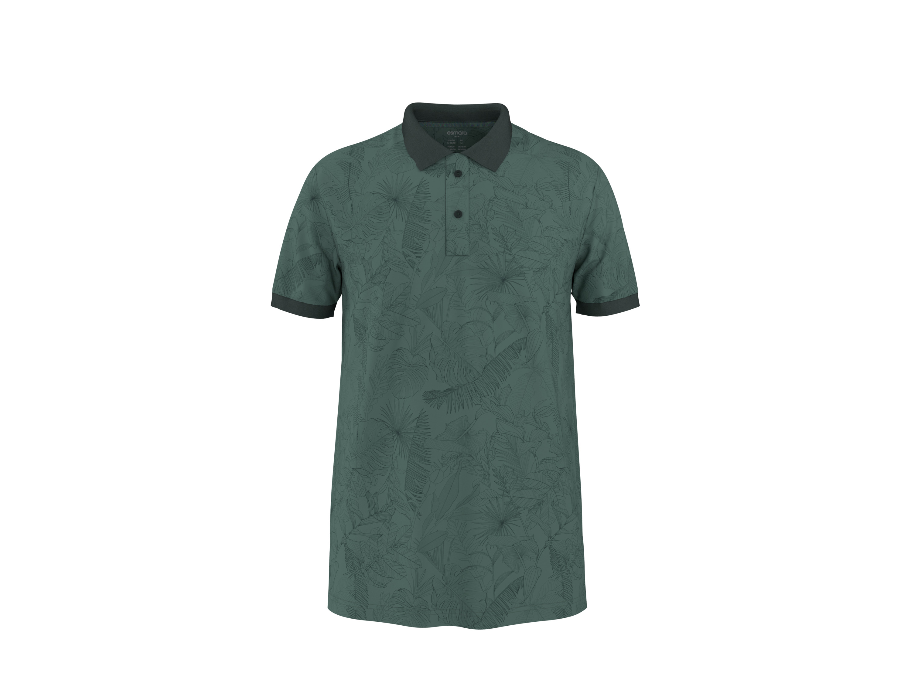 esmara Men Koszulka polo męska z bawełny Zielony, XL 56/58