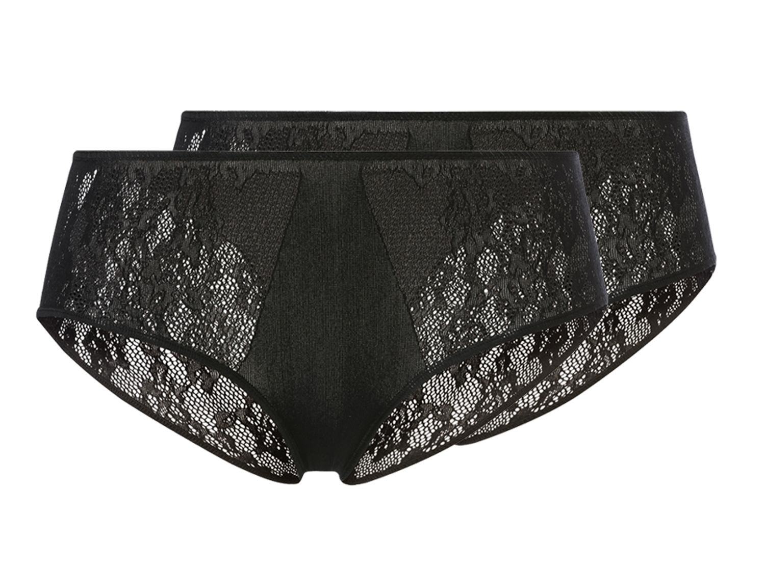 Esmara Lingerie Majtki damskie z koronką Czarny, S 36/38