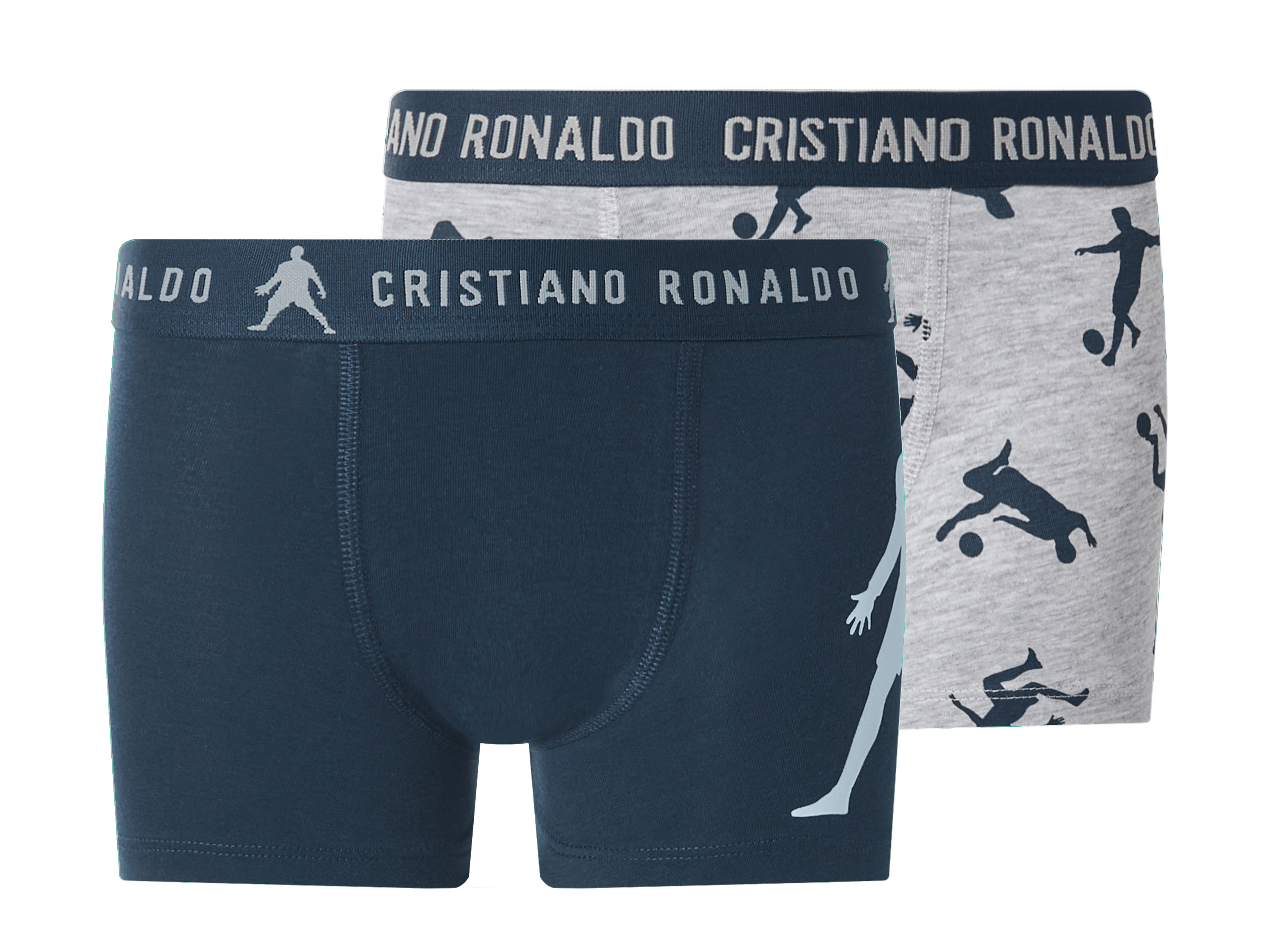 CR7 Bokserki dziecięce, 2 sztuki Szary/granatowy, 122/128