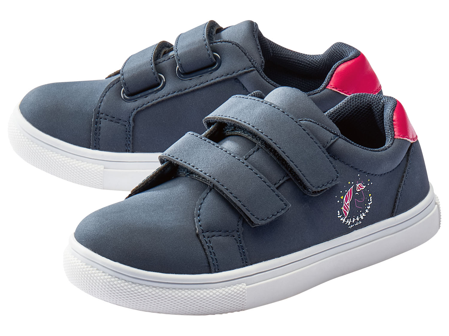lupilu Sneakersy dziewczęce z zapięciem na rzep Granatowy, 25