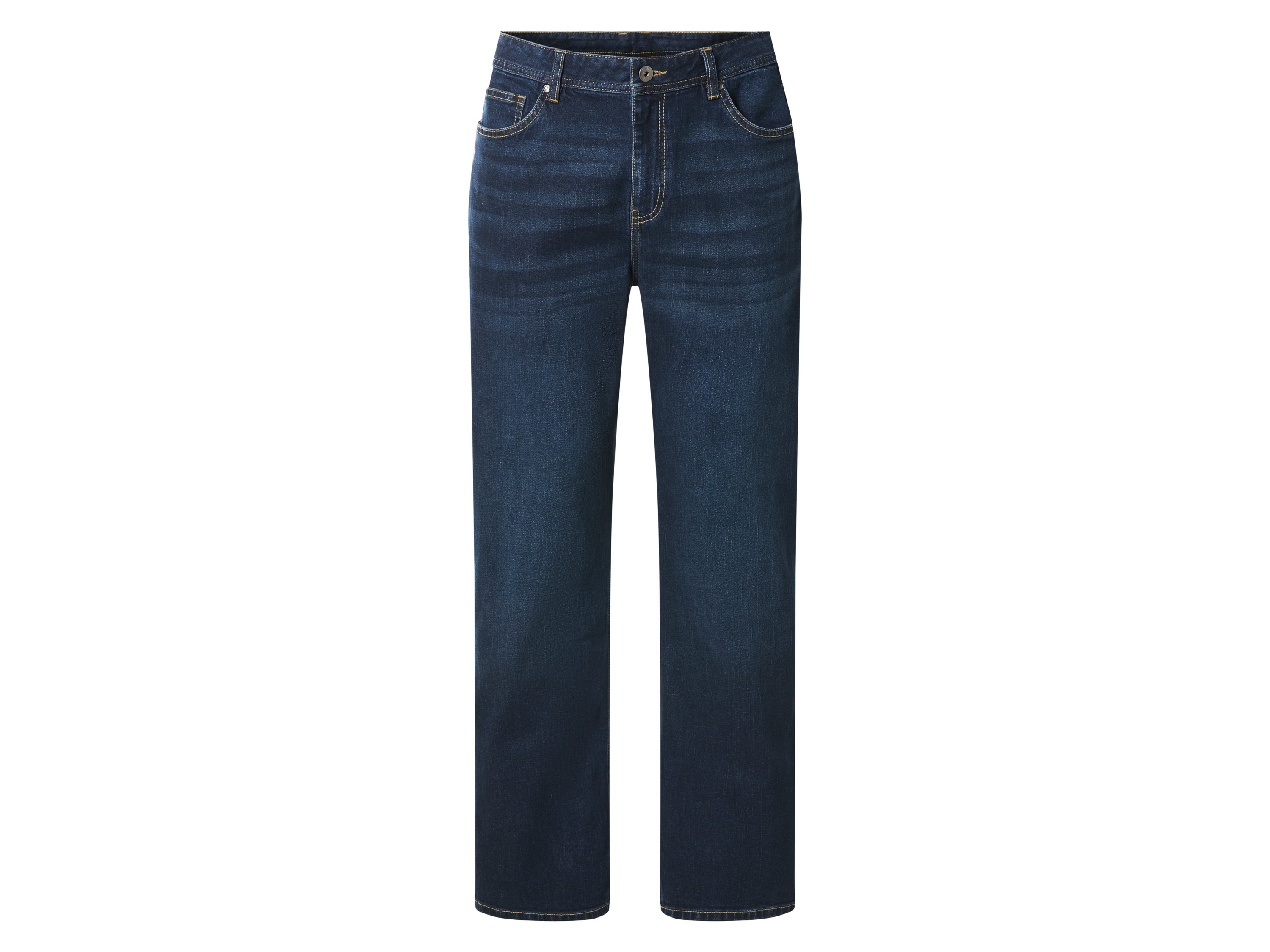 esmara Men Jeansy relaxed fit męskie z bawełną Ciemnoniebieski, 56 40/32
