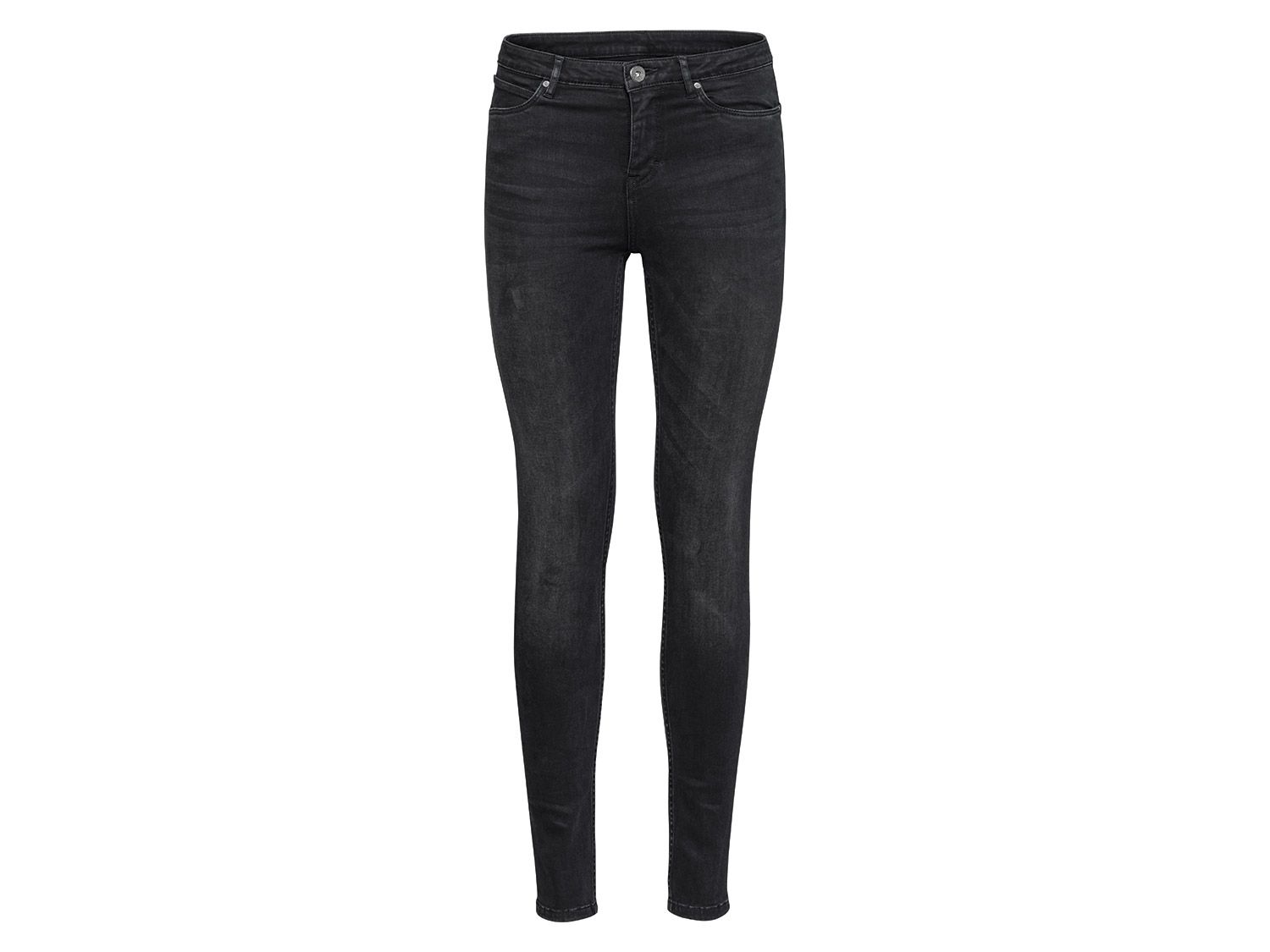 esmara Jeansy damskie Super Skinny Push Up 36, Czarny