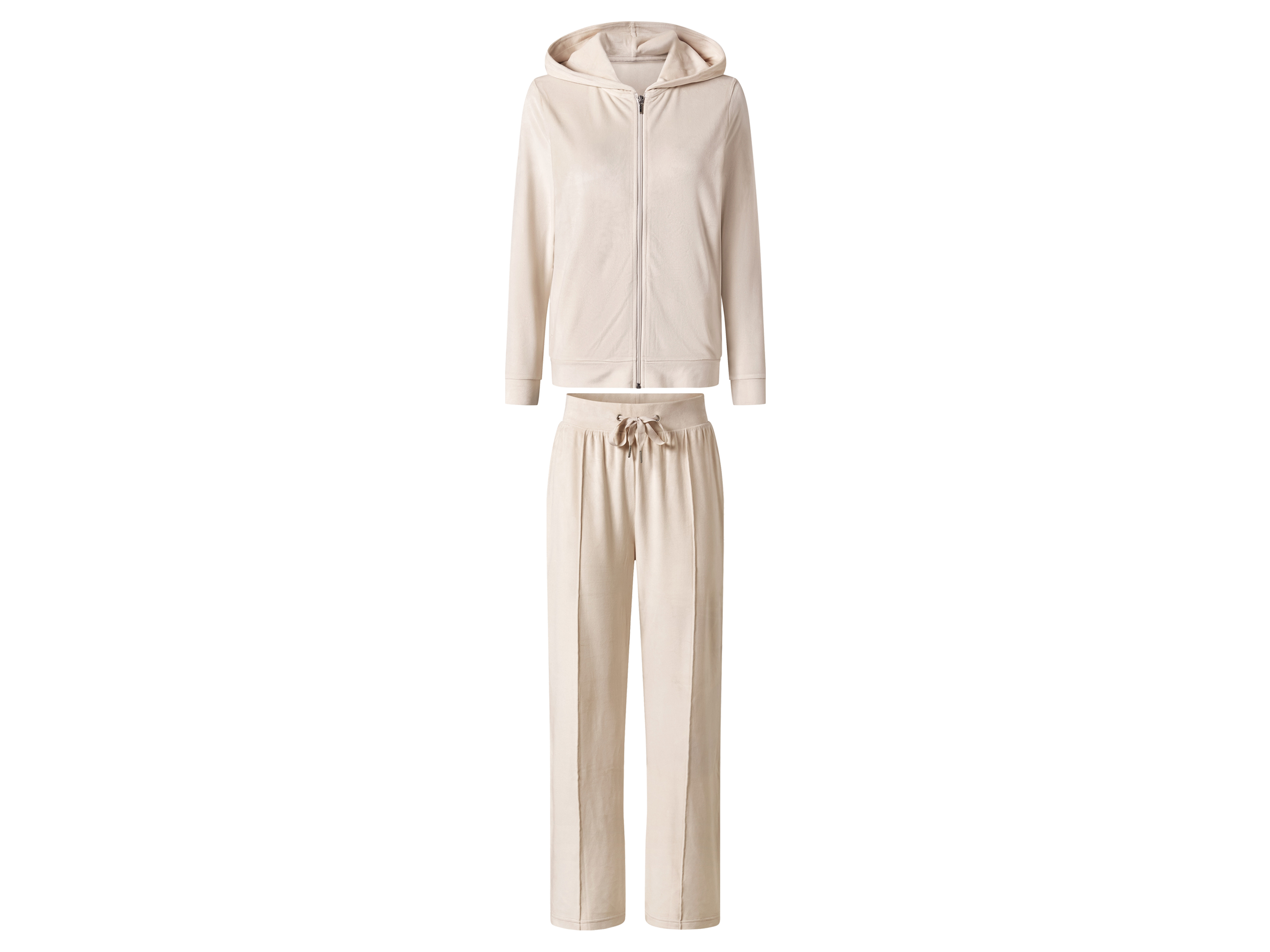 Esmara Dres damski z weluru Beżowy, S 36-38
