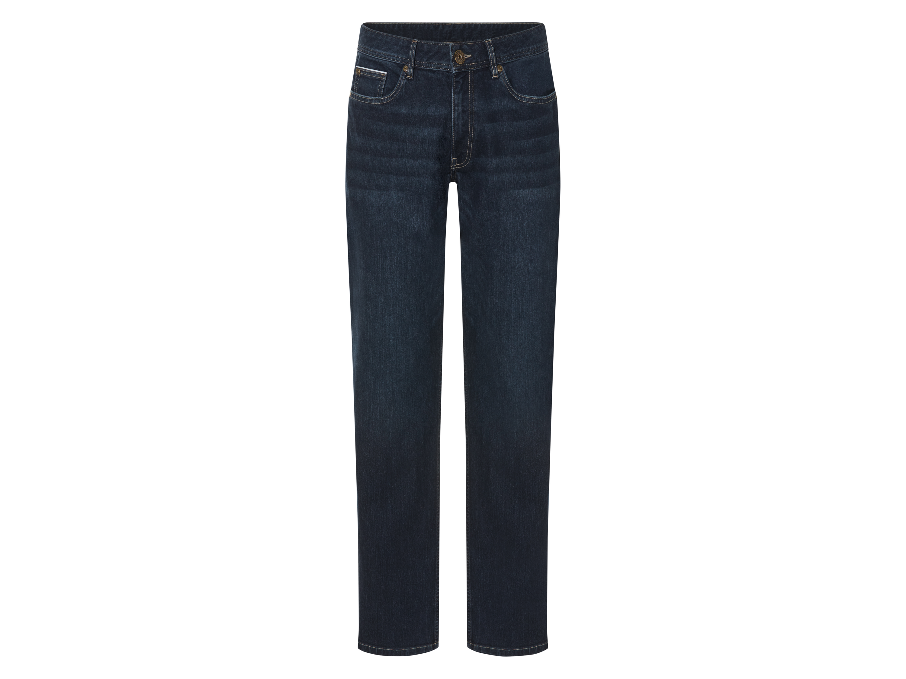 esmara Men Jeansy hydrofobowe męskie Premium Ciemnoniebieski, 50 34/32