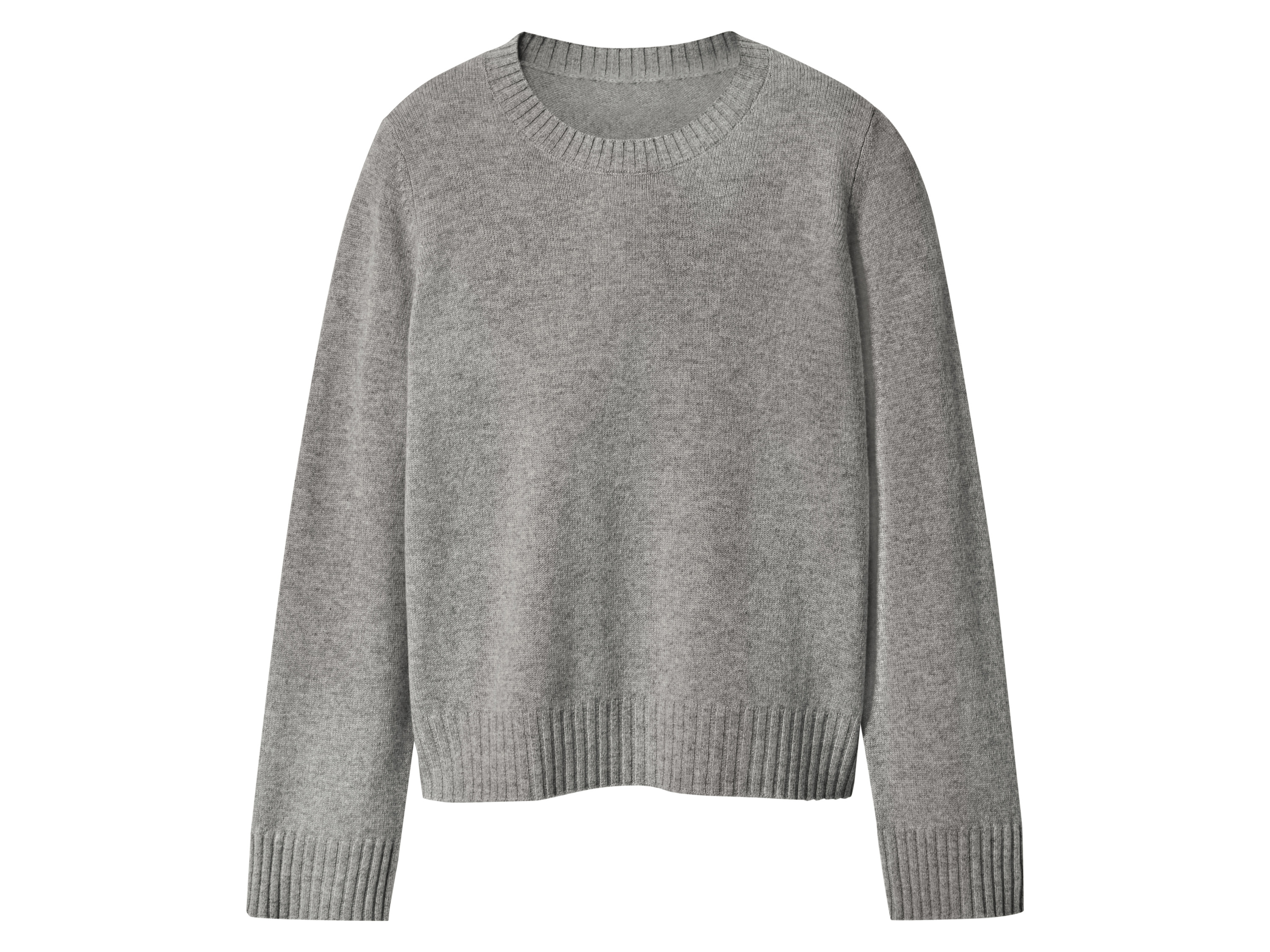 esmara Sweter kaszmirowy premium damski Jasnoszary, S 36-38
