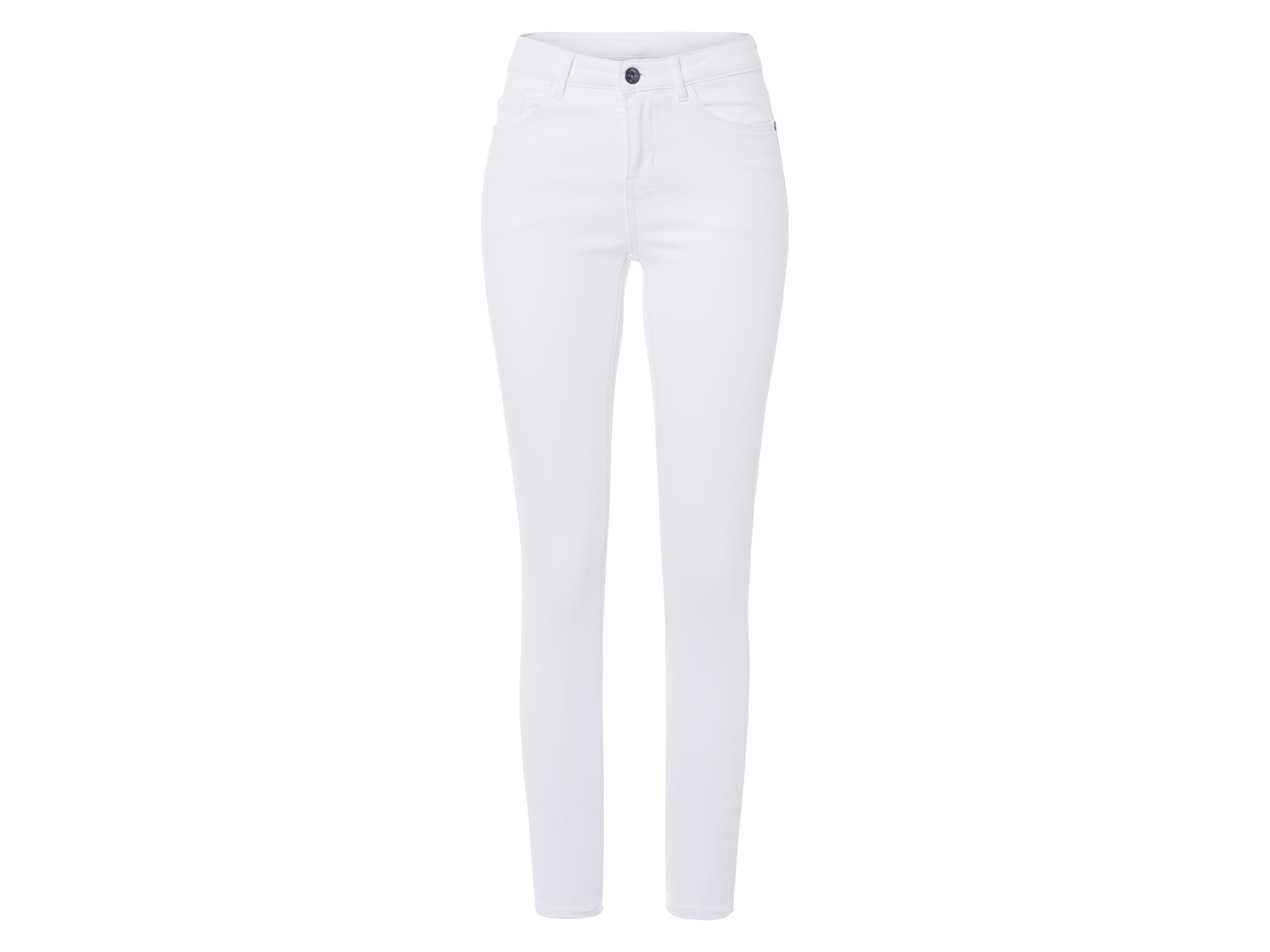 esmara Jeansy damskie super skinny fit Biały, 36