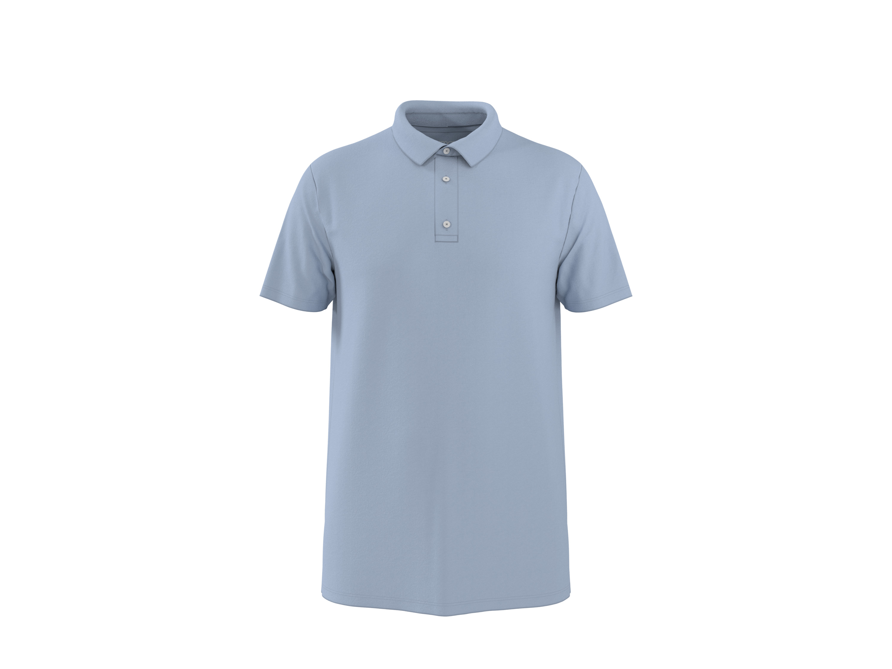 esmara Men Koszulka polo męska z lnem Niebieski, XL 56/58