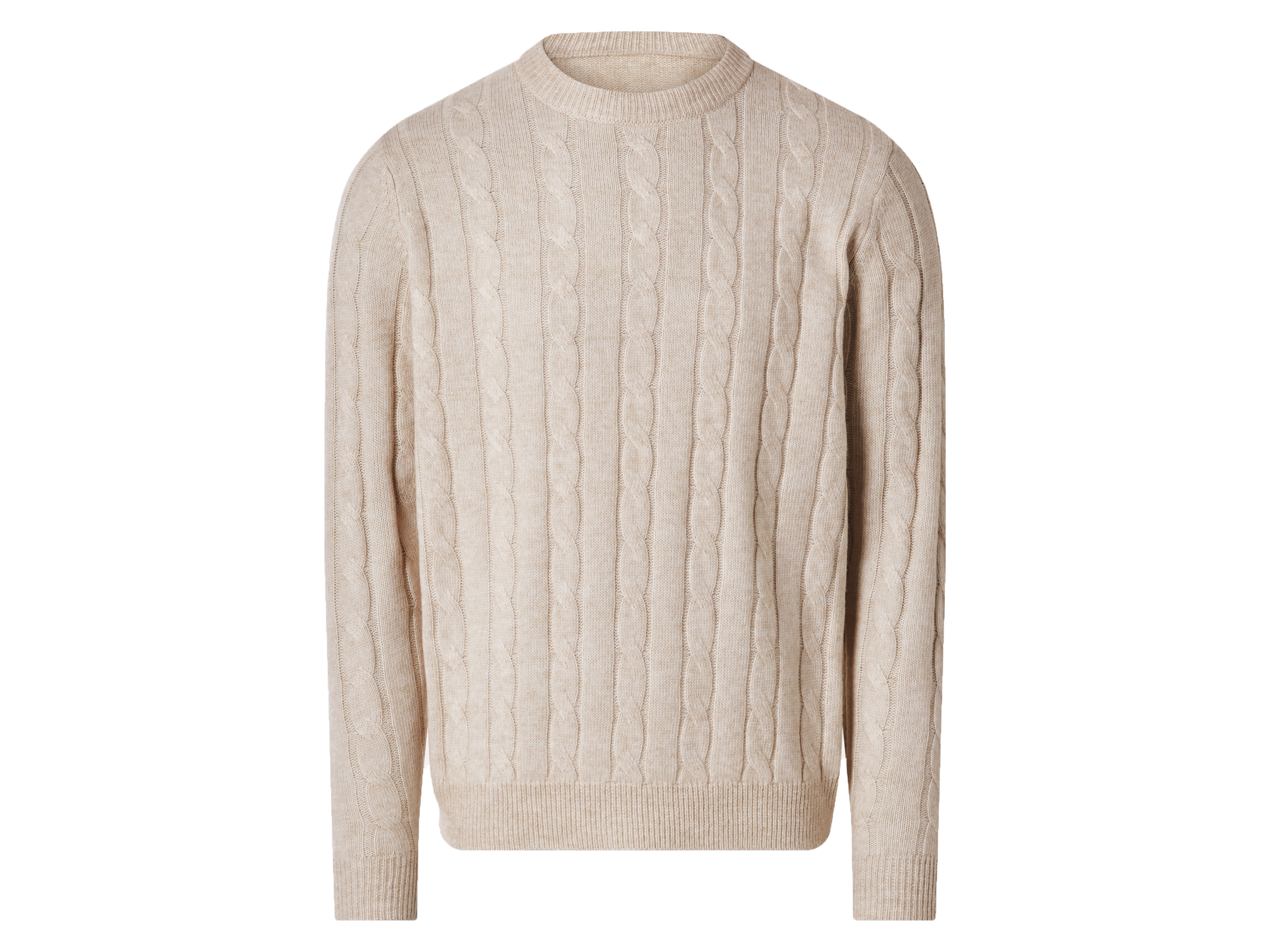 esmara Men Sweter dzianinowy męski Beżowy, XL 56/58