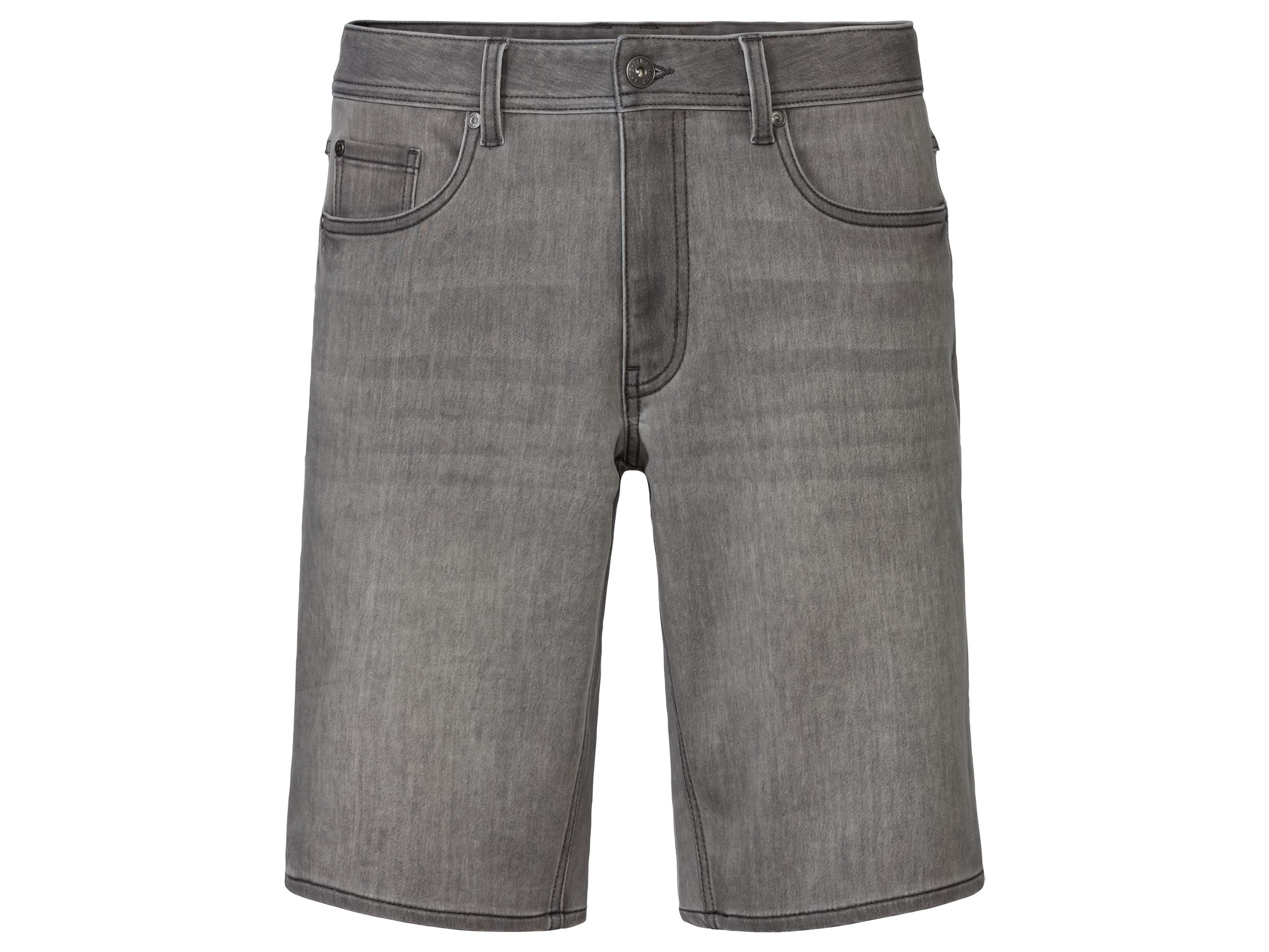 Livergy Bermudy męskie z jeansu dresowego 50, Jasnoszary