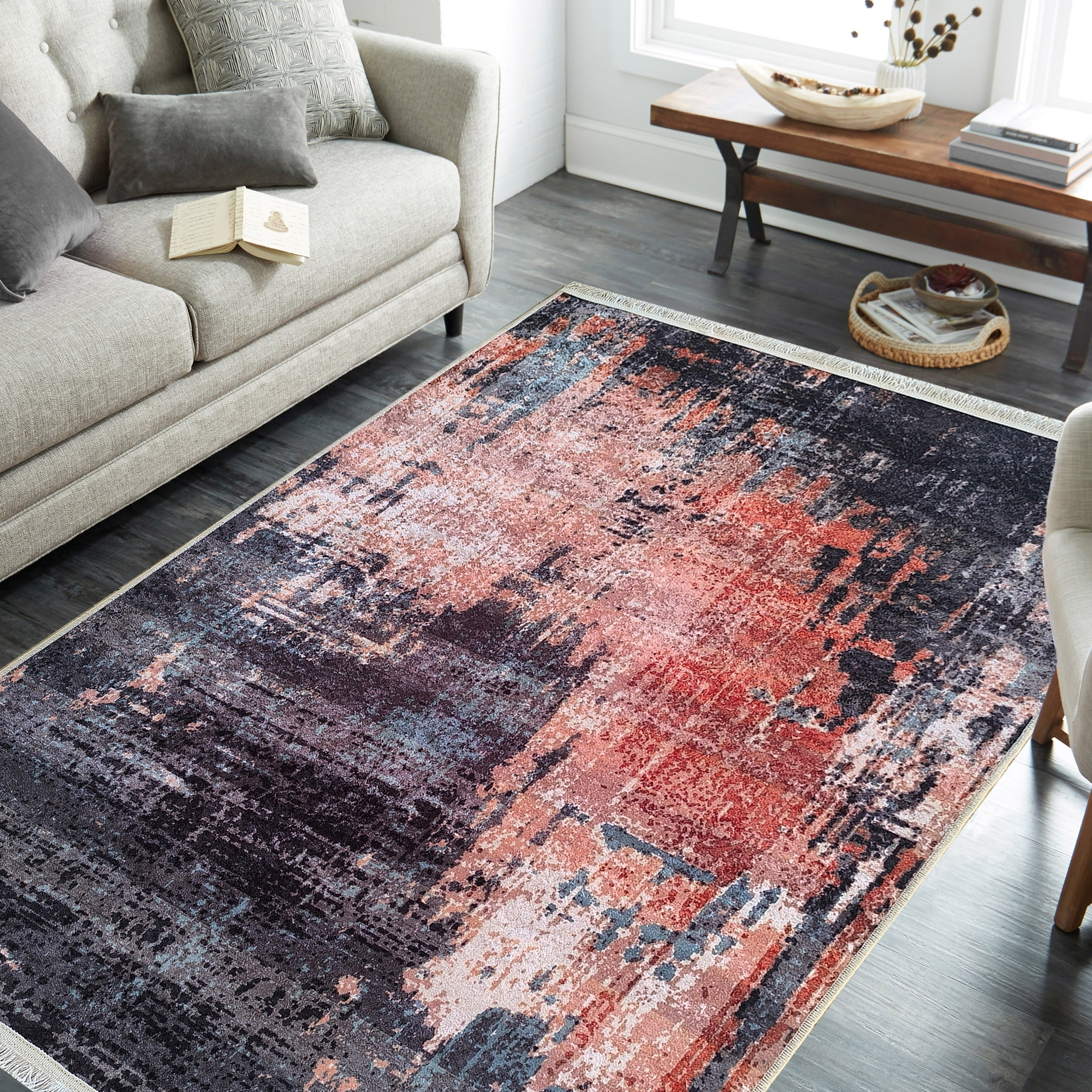 Dywan - 60 x 100 cm - Wielokolorowy - Nowoczesny - Dywanopol
