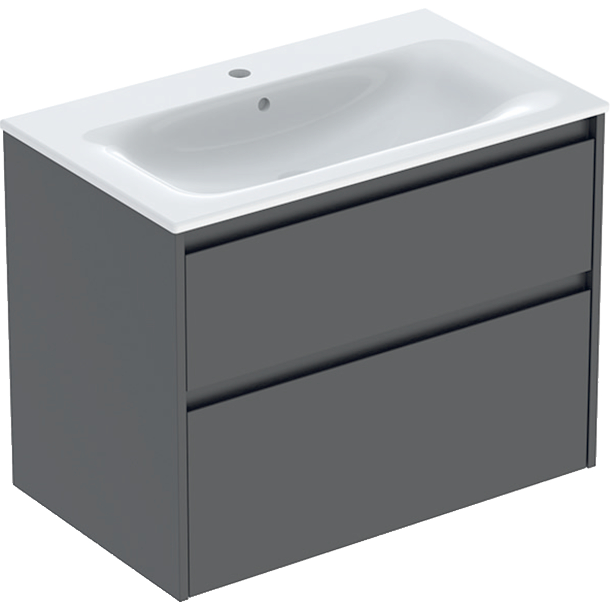 Darmowa Dostawa - Umywalka z szafką 80 cm Geberit Selnova Square 504139JK1