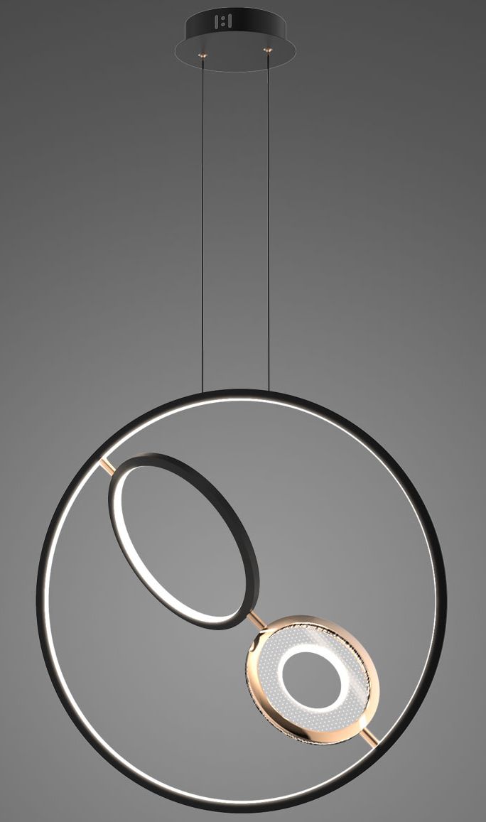 Darmowa Dostawa - Inteligentna lampa wisząca 3x45 W czarna Altavola Design Seppia LA115X62123kblackgold