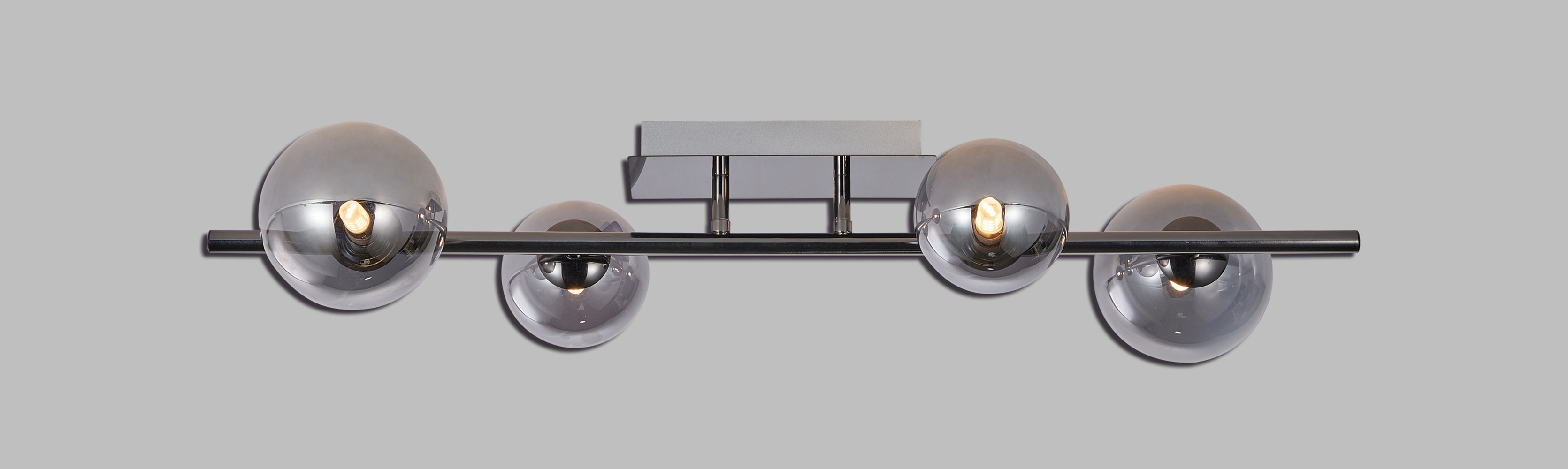 Darmowa Dostawa - Lampa podsufitowa 4x3 W czarna-chrom Aviano Sevilla 92140410