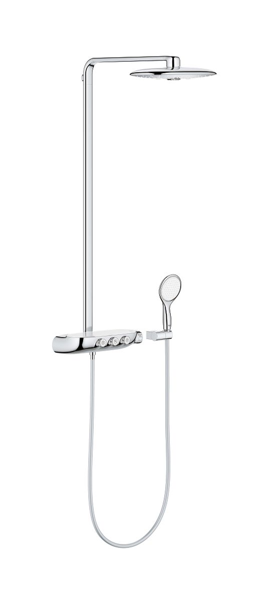 Darmowa Dostawa - Zestaw prysznicowy ścienny termostatyczny z deszczownicą starlight chrome Grohe SmartControl 26250000