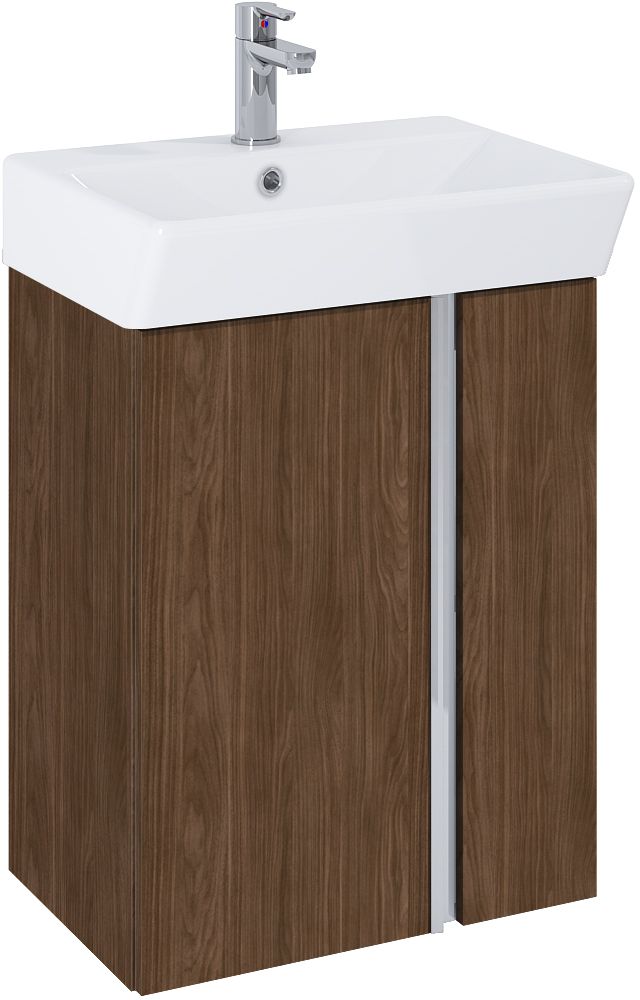 Darmowa Dostawa - Umywalka z szafką 50.5 cm orzech Elita Skye RE020500127060