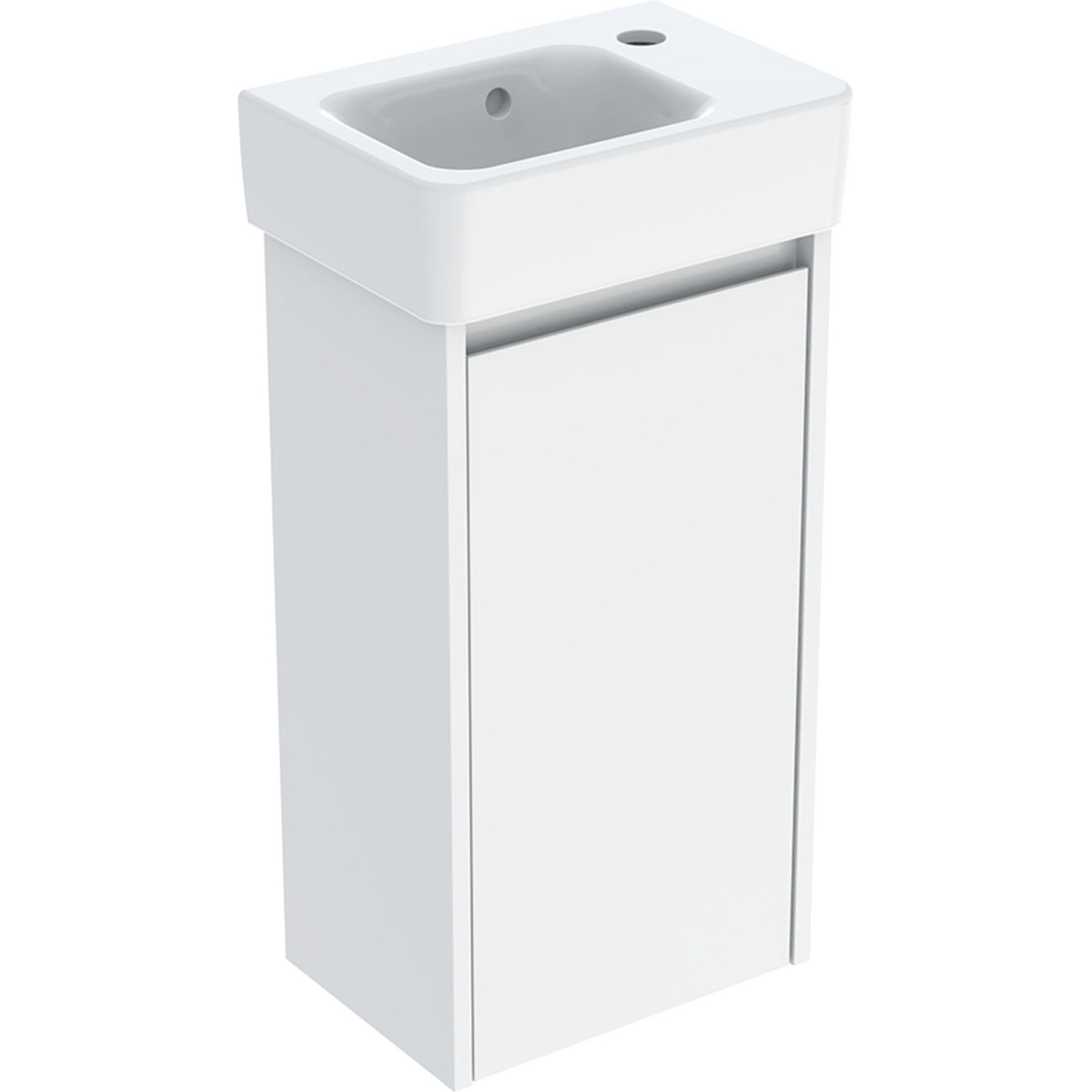 Darmowa Dostawa - Umywalka z szafką 36 cm białą Geberit Selnova Square 504130011
