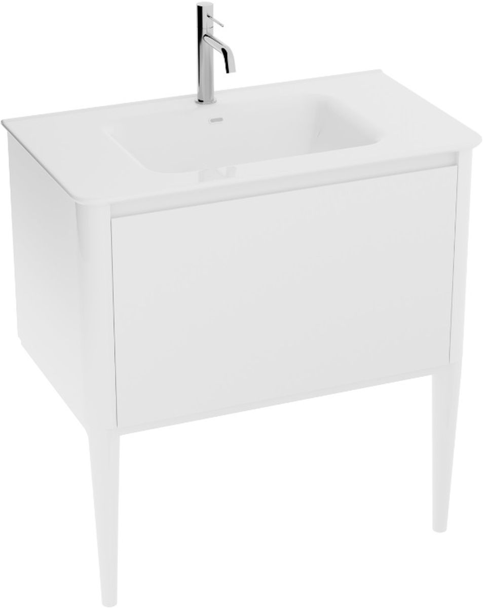 Darmowa Dostawa - Umywalka z szafką 80 cm białą LaVita Mesa 5900378333623