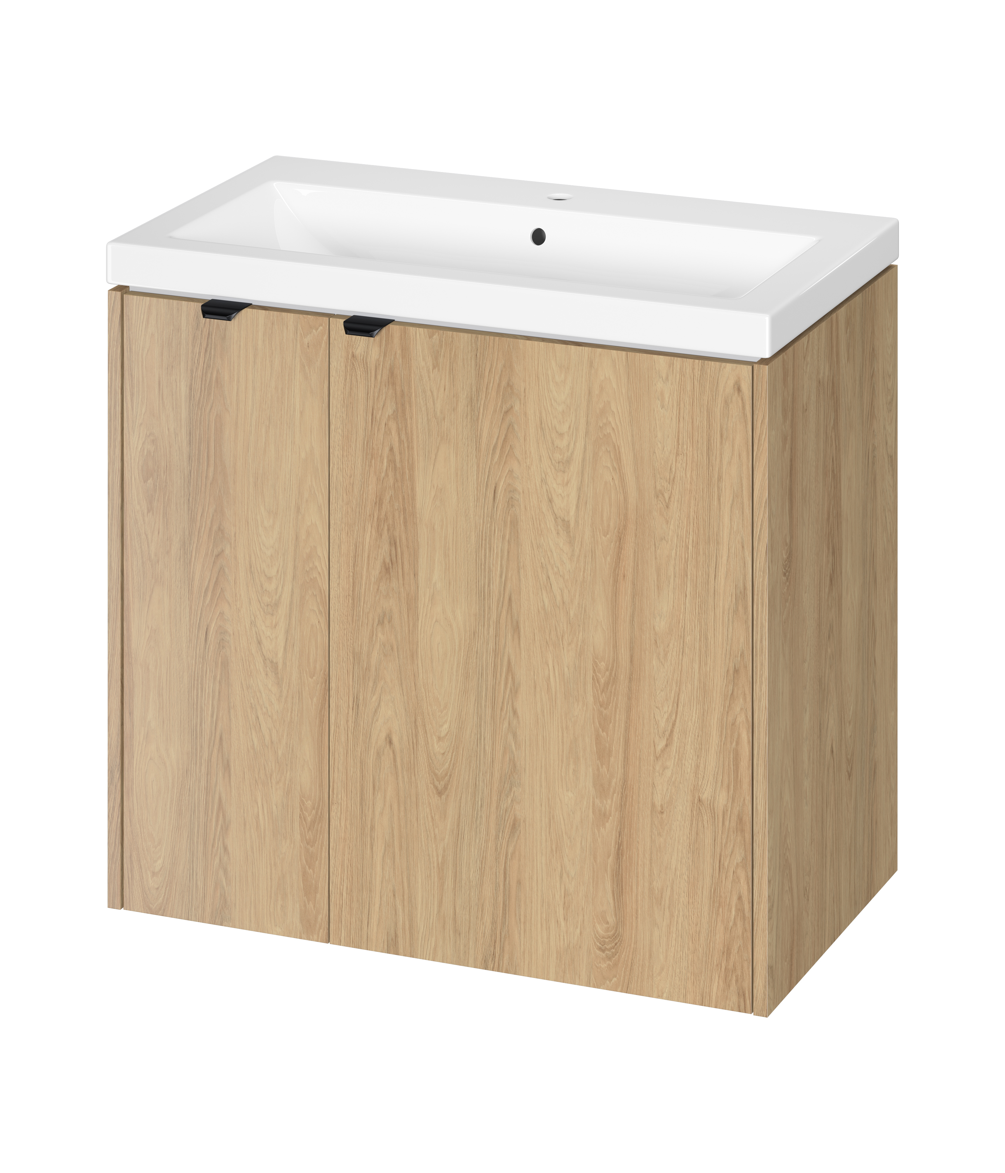 Darmowa Dostawa - Umywalka z szafką 80 cm dąb Cersanit Ovida S4047006