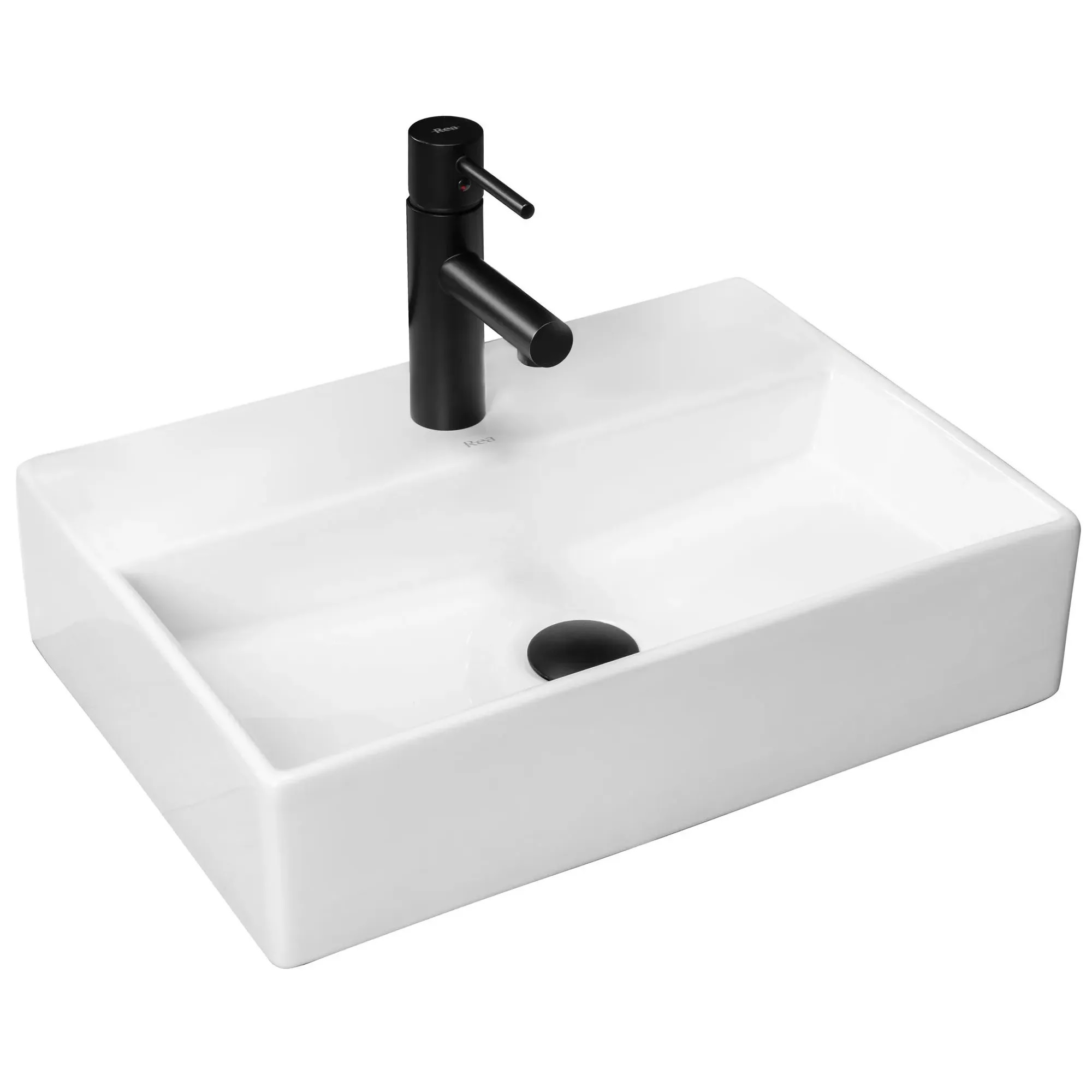 Darmowa Dostawa - Umywalka 50.5x35.5 cm prostokątna biały Rea Valeria REAU5000
