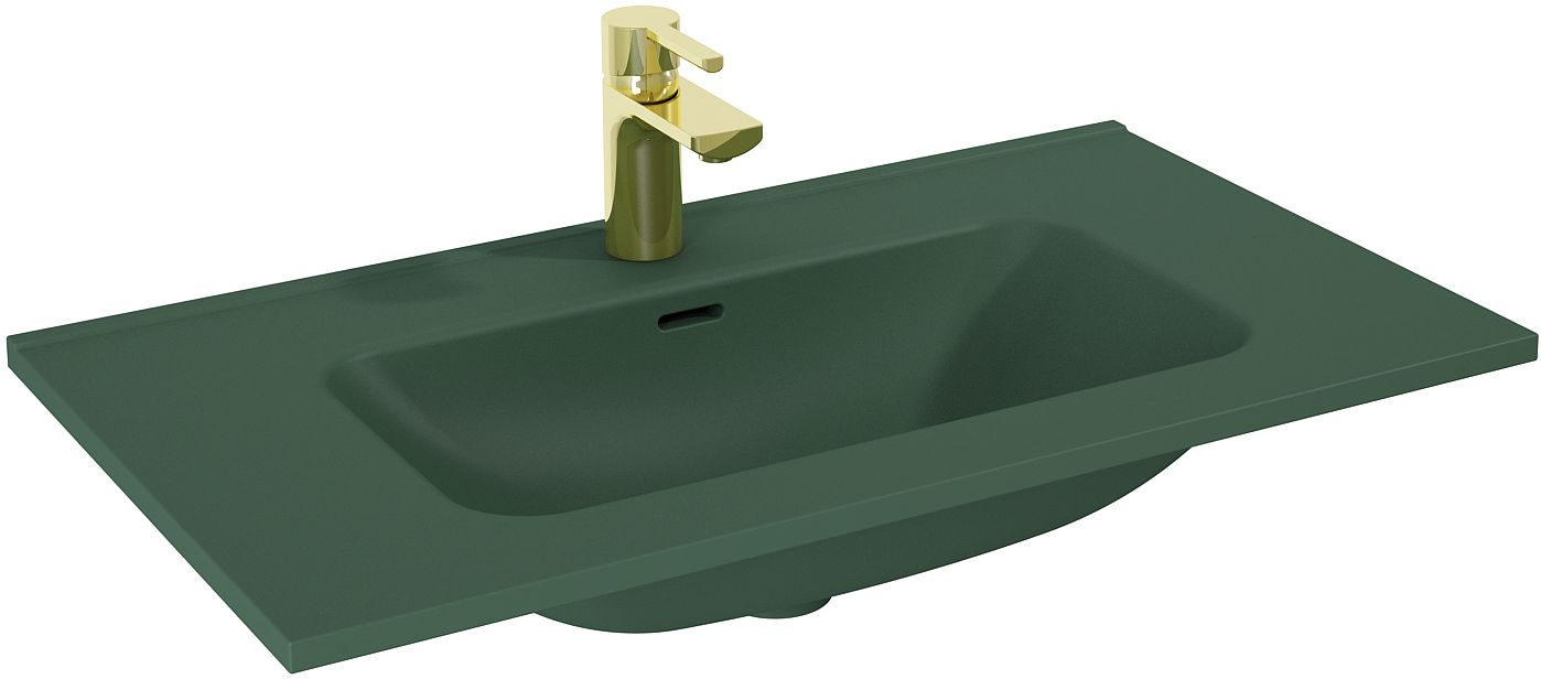 Darmowa Dostawa - Umywalka 80.8x46 cm prostokątna meblowa zielona Elita Skappa RE040803067010