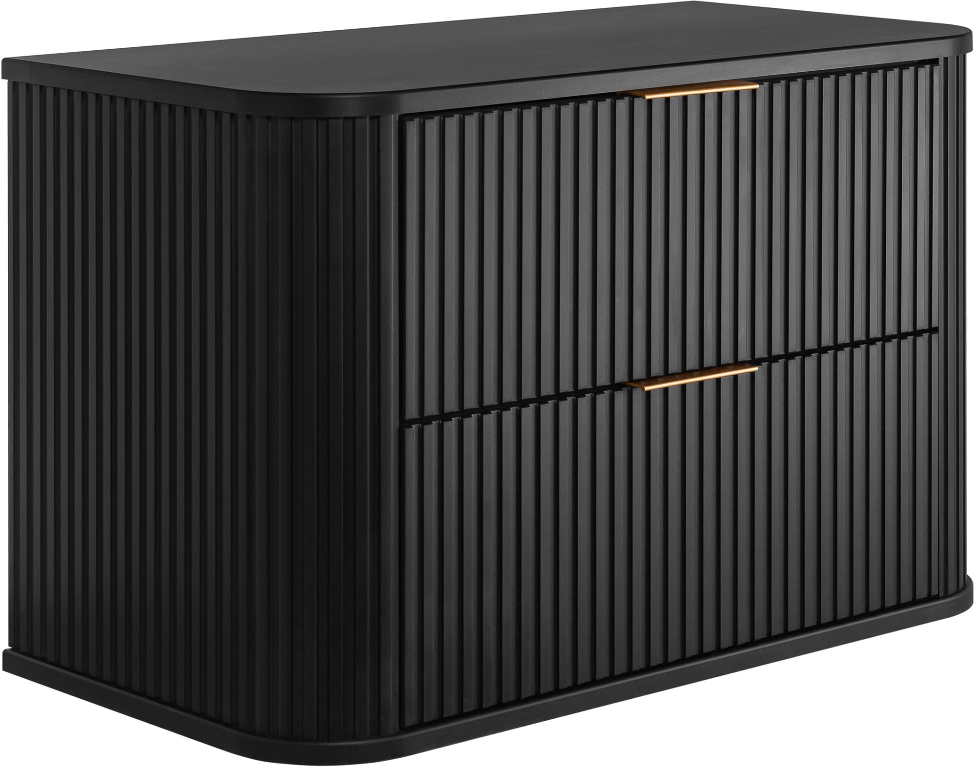 Darmowa Dostawa - Szafka z blatem 80.4x41.5x51.7 cm podumywalkowa wisząca czarna Rodan Elegance 5906154450348