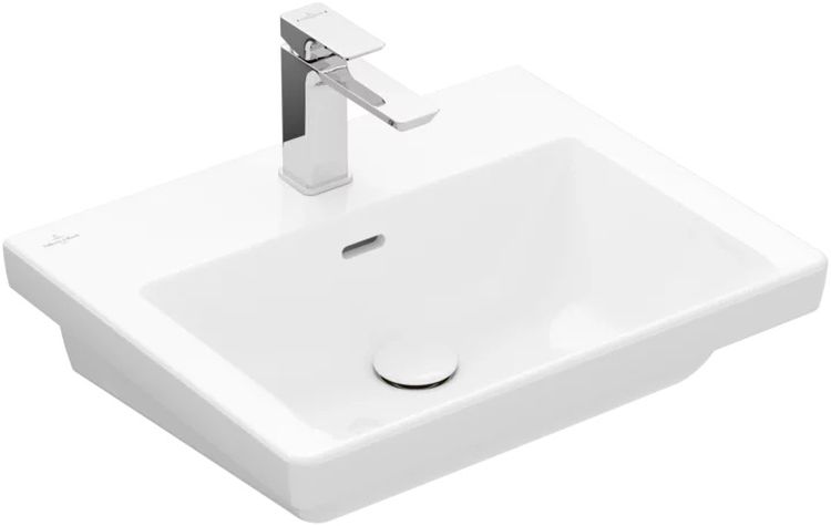 Darmowa Dostawa - Umywalka 55x44 cm prostokątna ścienna biała Villeroy & Boch Subway 3.0 4A7055R1