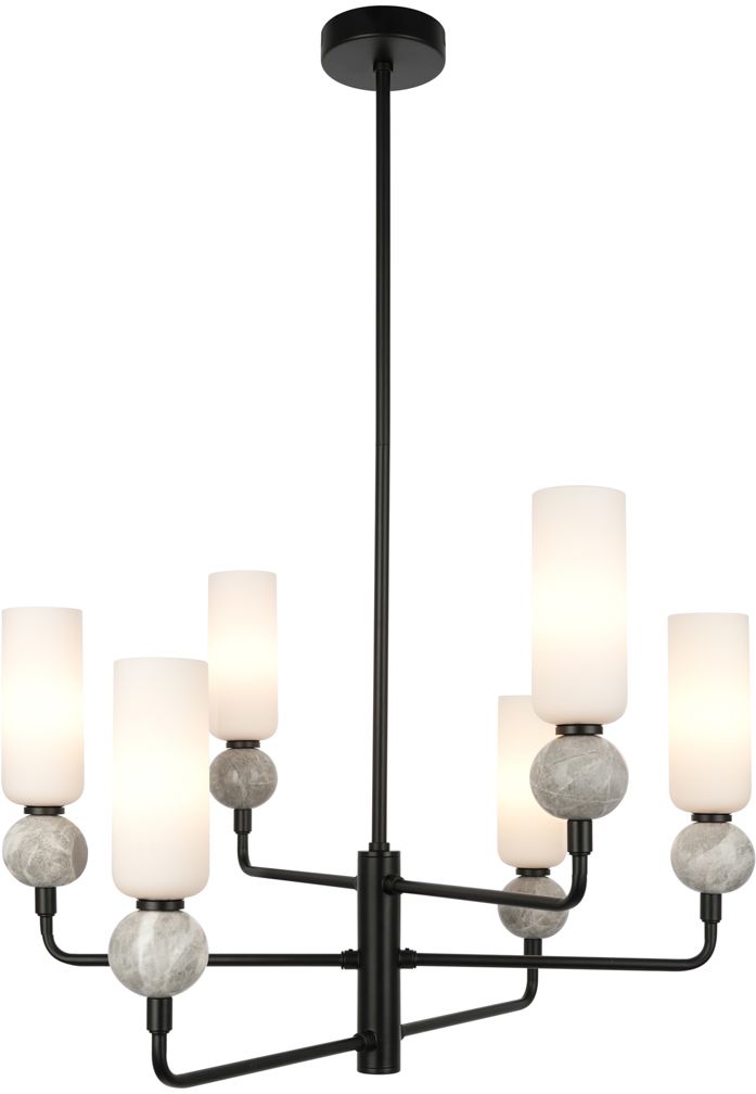 Darmowa Dostawa - Lampa podsufitowa 6x40 W czarna Italux Santos PND953316BK
