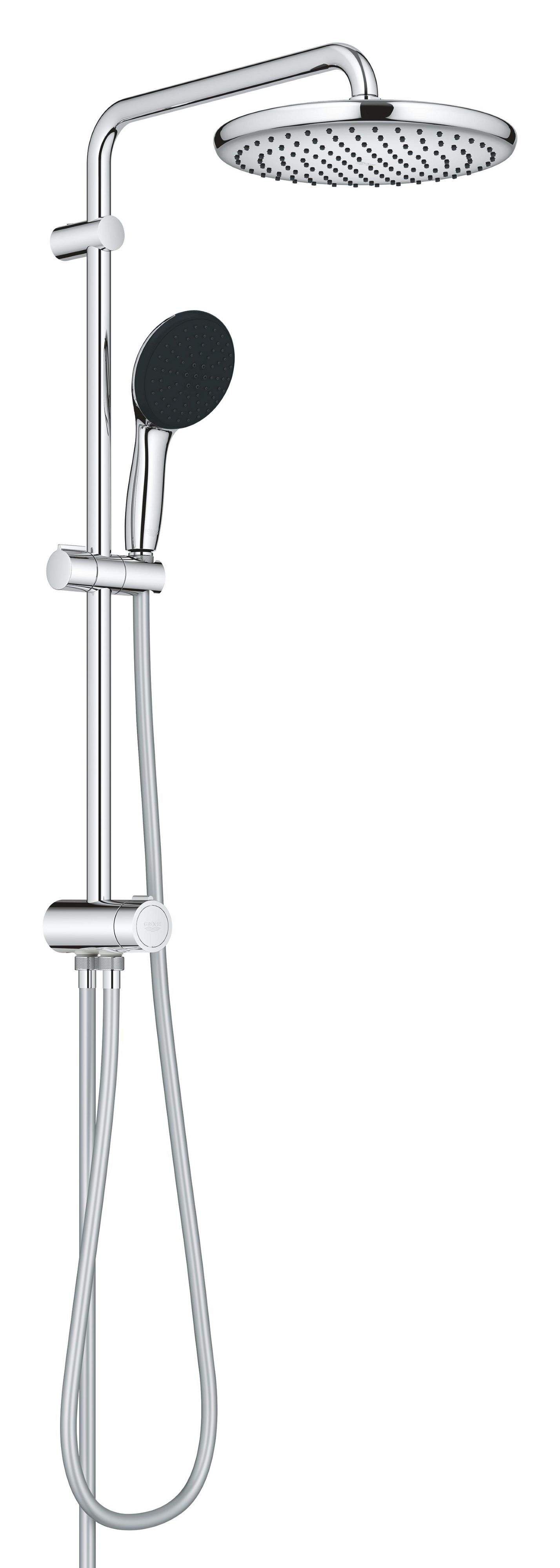 Darmowa Dostawa - Zestaw prysznicowy ścienny z deszczownicą starlight chrome Grohe Vitalio Start System 26680001