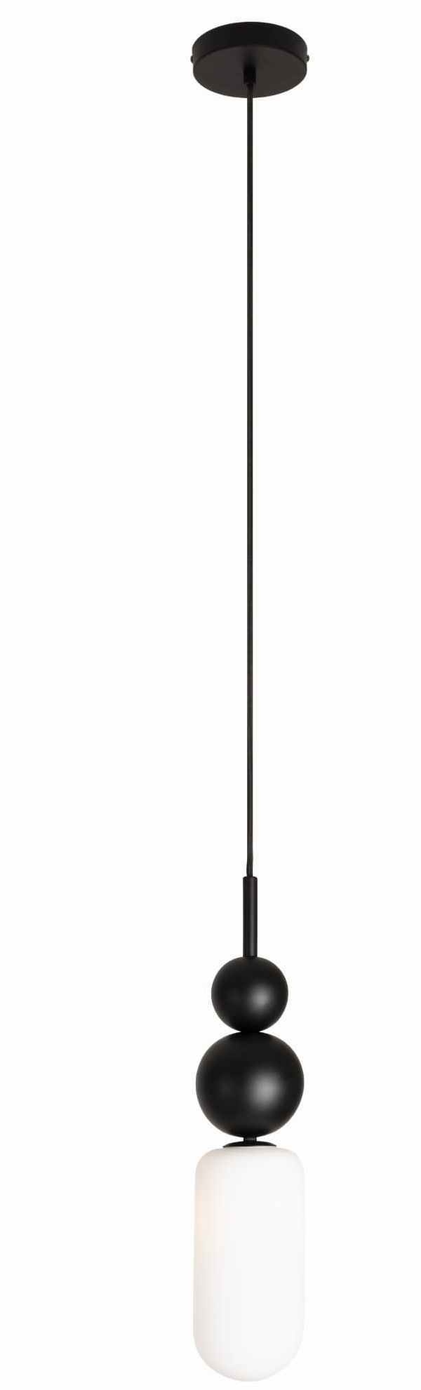 Darmowa Dostawa - Lampa wisząca 1x7 W biała-czarna MaxLight Nova P0641