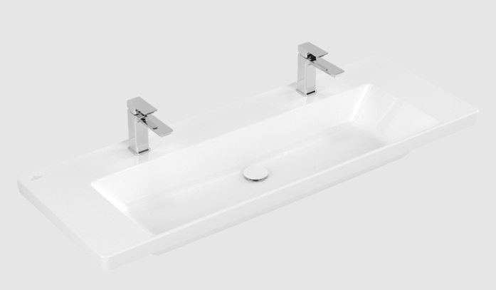 Darmowa Dostawa - Umywalka 130x47.5 cm prostokątna meblowa biała Villeroy & Boch Subway 3.0 4A70D1R1