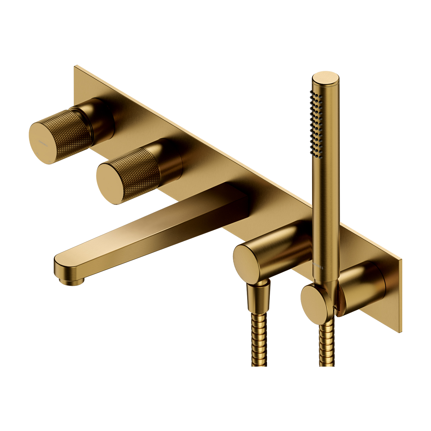 Darmowa Dostawa - Bateria wannowo-prysznicowa podtynkowa złota Omnires Contour CT80371GLB