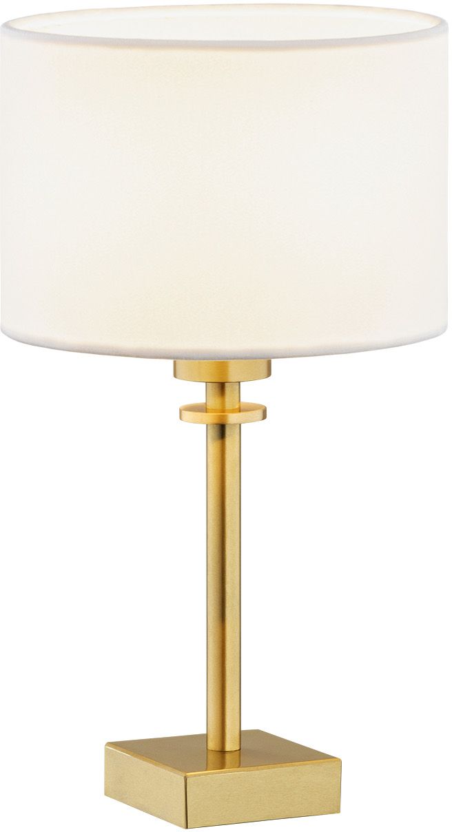 Darmowa Dostawa - Lampa stołowa 1x15 W biała-mosiądz Argon Abbano 8047