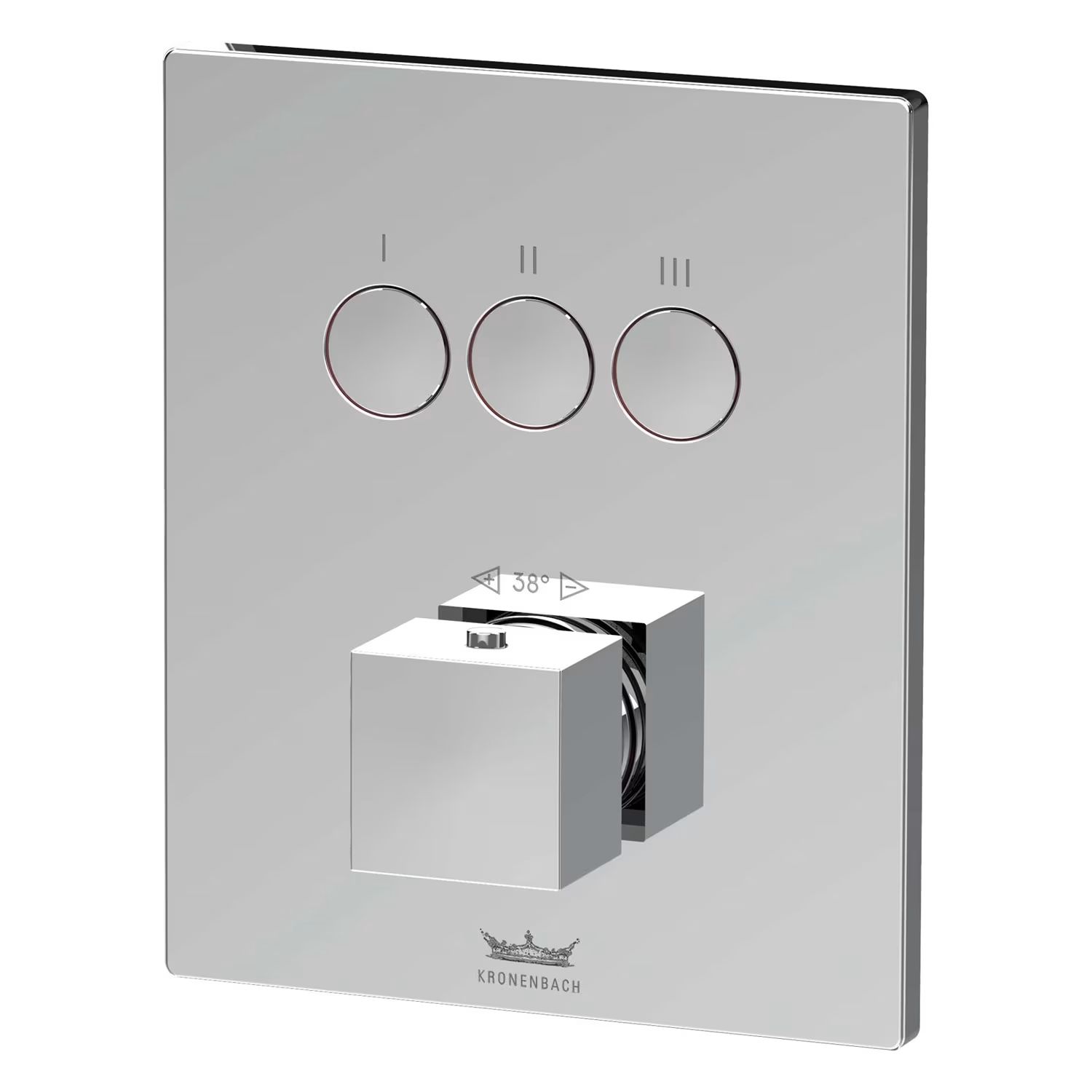 Darmowa Dostawa - Bateria wannowo-prysznicowa podtynkowa z termostatem chrom Kronenbach Smart Push 19046003CR