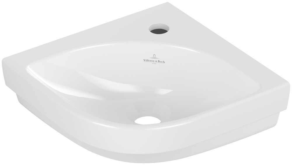 Darmowa Dostawa - Umywalka 32x32 cm narożna ścienna biała Villeroy & Boch Subway 3.0 43714601
