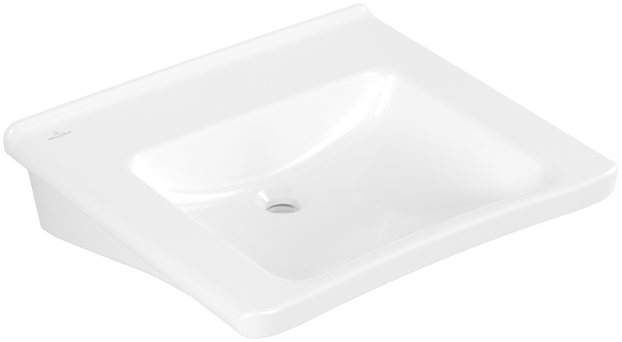 Darmowa Dostawa - Umywalka 60x55 cm prostokątna ścienna biała Villeroy & Boch ViCare 4A806301