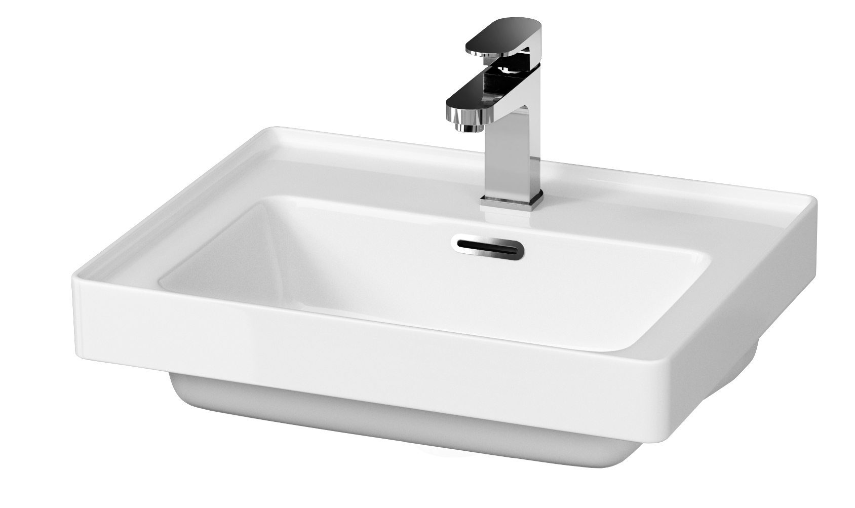 Darmowa Dostawa - Umywalka 50.5x40 cm prostokątna meblowa biała Cersanit Crea K114005