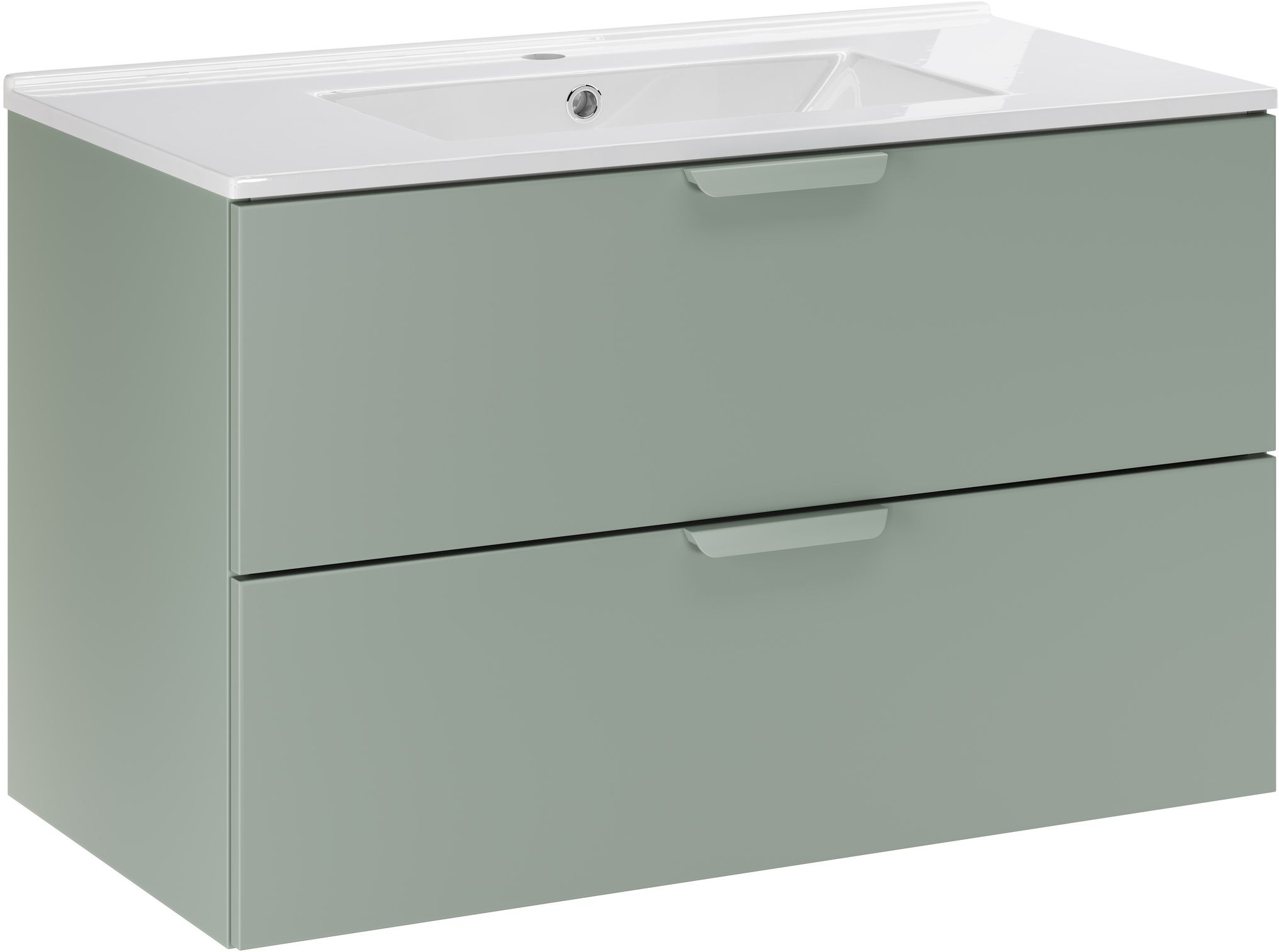Darmowa Dostawa - Umywalka z szafką 80 cm zieloną Comad Aster Green SETASG80CMLAVA