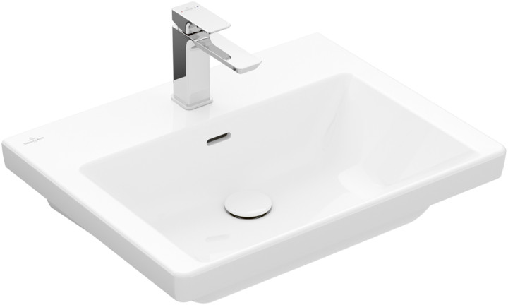 Darmowa Dostawa - Umywalka 60x47 cm prostokątna ścienna-meblowa biała Villeroy & Boch Subway 3.0 4A706GR1