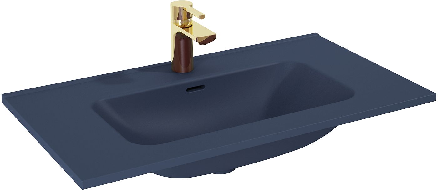 Darmowa Dostawa - Umywalka 80.8x46 cm prostokątna meblowa niebieska Elita Skappa RE040803067030