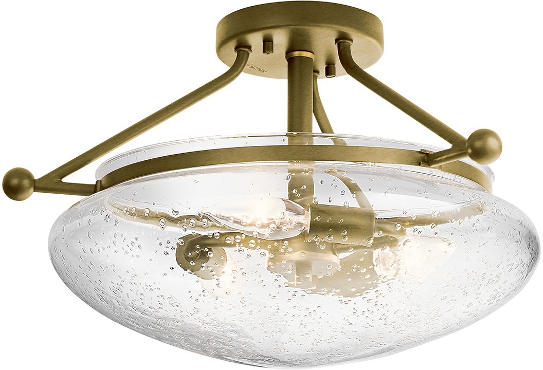 Darmowa Dostawa - Lampa podsufitowa 3x40 W mosiądz Quintiesse Belle QNBELLESFBNB