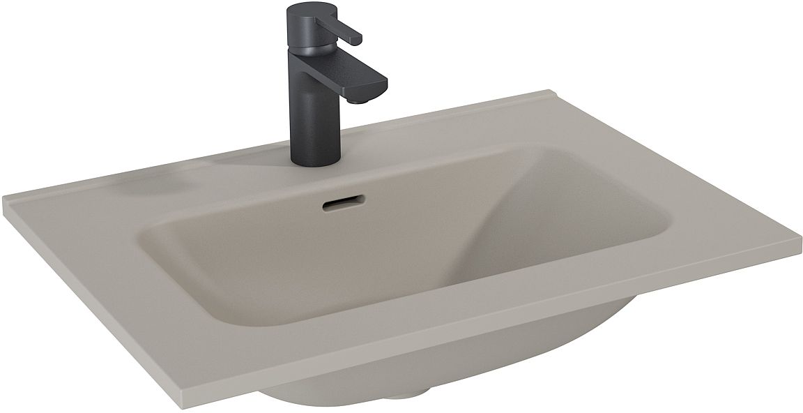 Darmowa Dostawa - Umywalka 60.8x46 cm prostokątna meblowa brąz/beż Elita Skappa RE040603067020