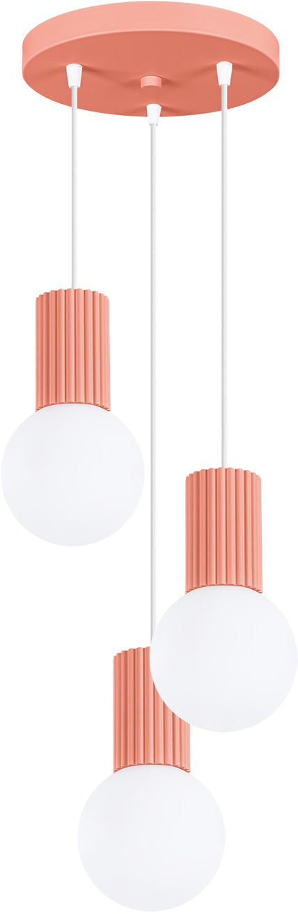 Darmowa Dostawa - Lampa wisząca 3x8 W biała Sollux Lighting Halo SL1755
