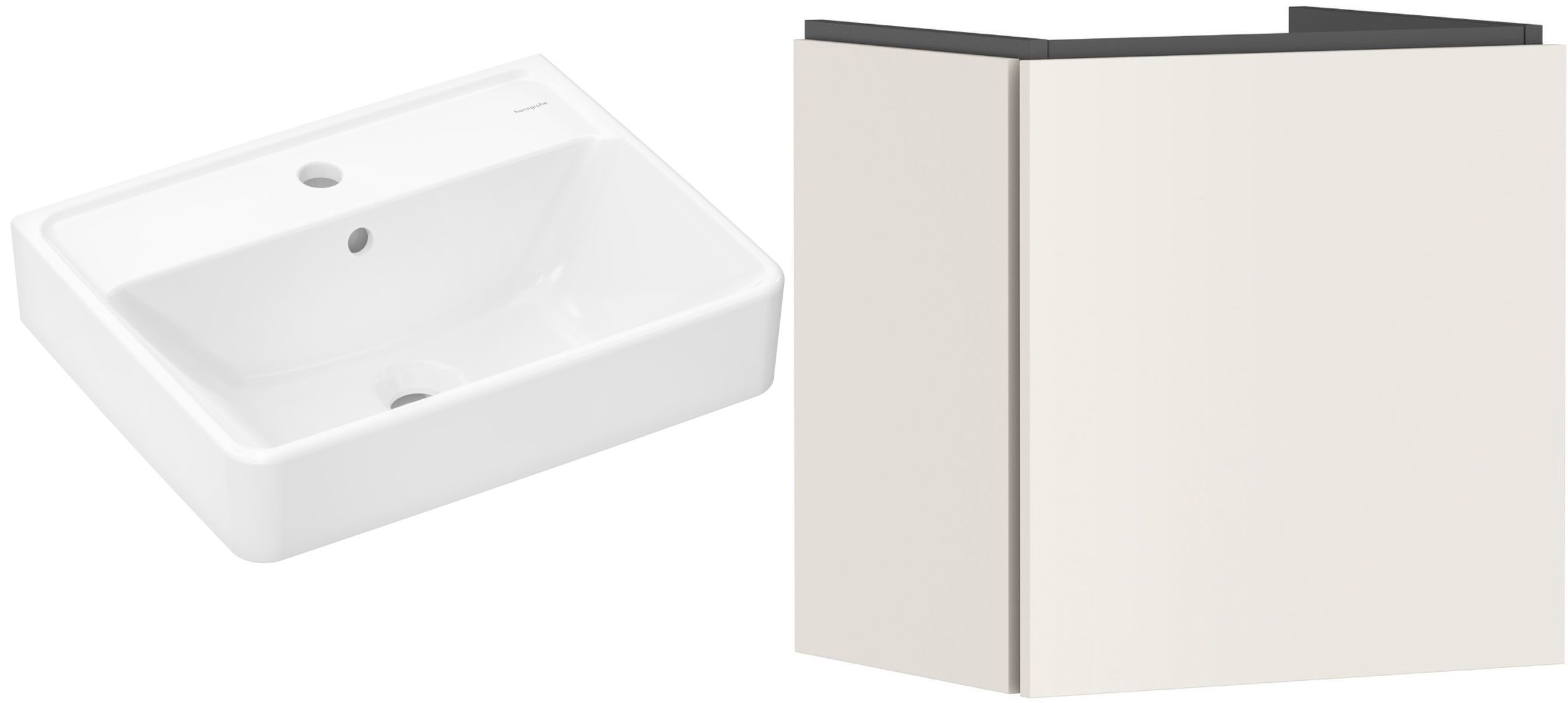 Darmowa Dostawa - Umywalka z szafką 50 cm beżową Hansgrohe Xanuia Q abset10824