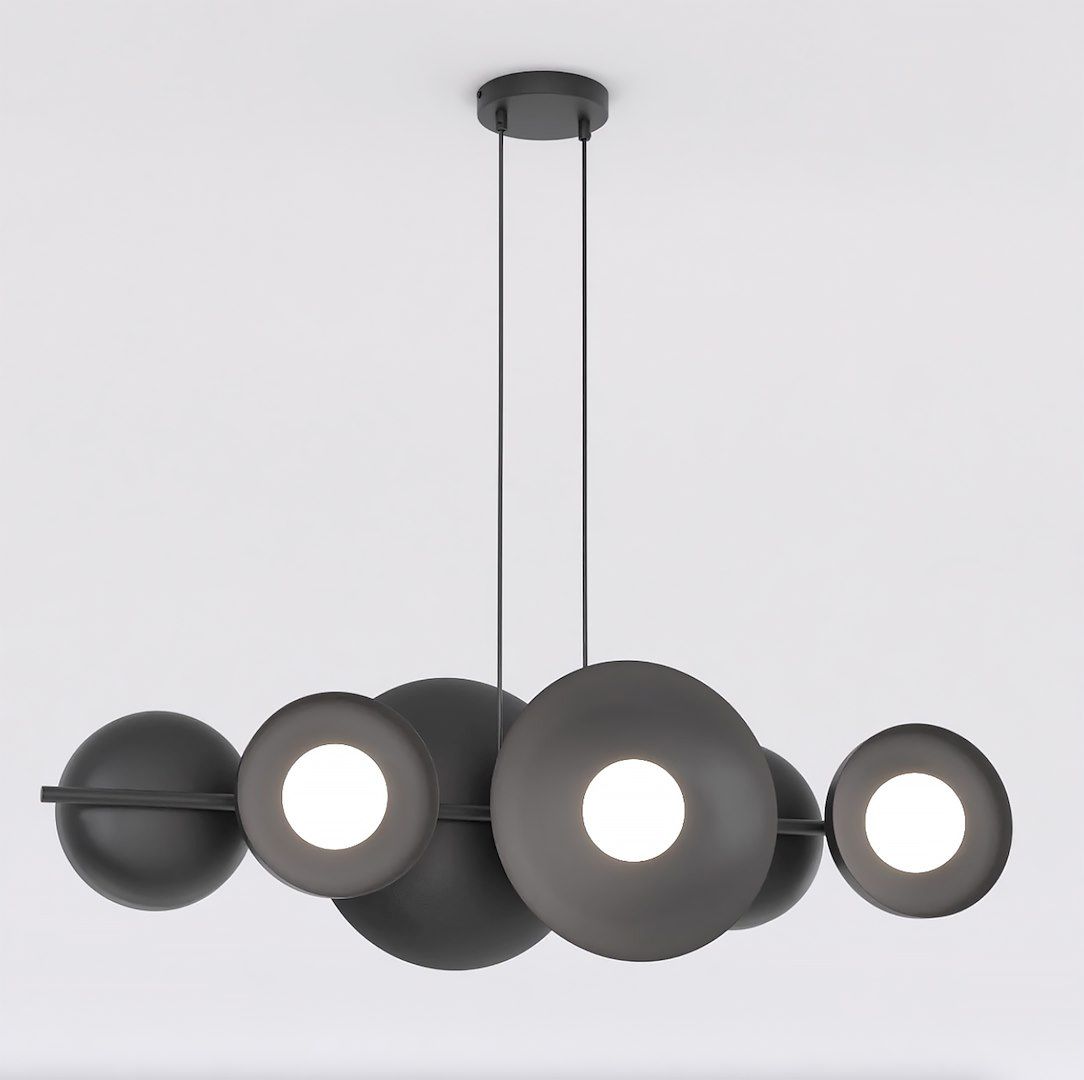Darmowa Dostawa - Lampa wisząca 6x8 W czarna Emibig Volum 6 Black 14826