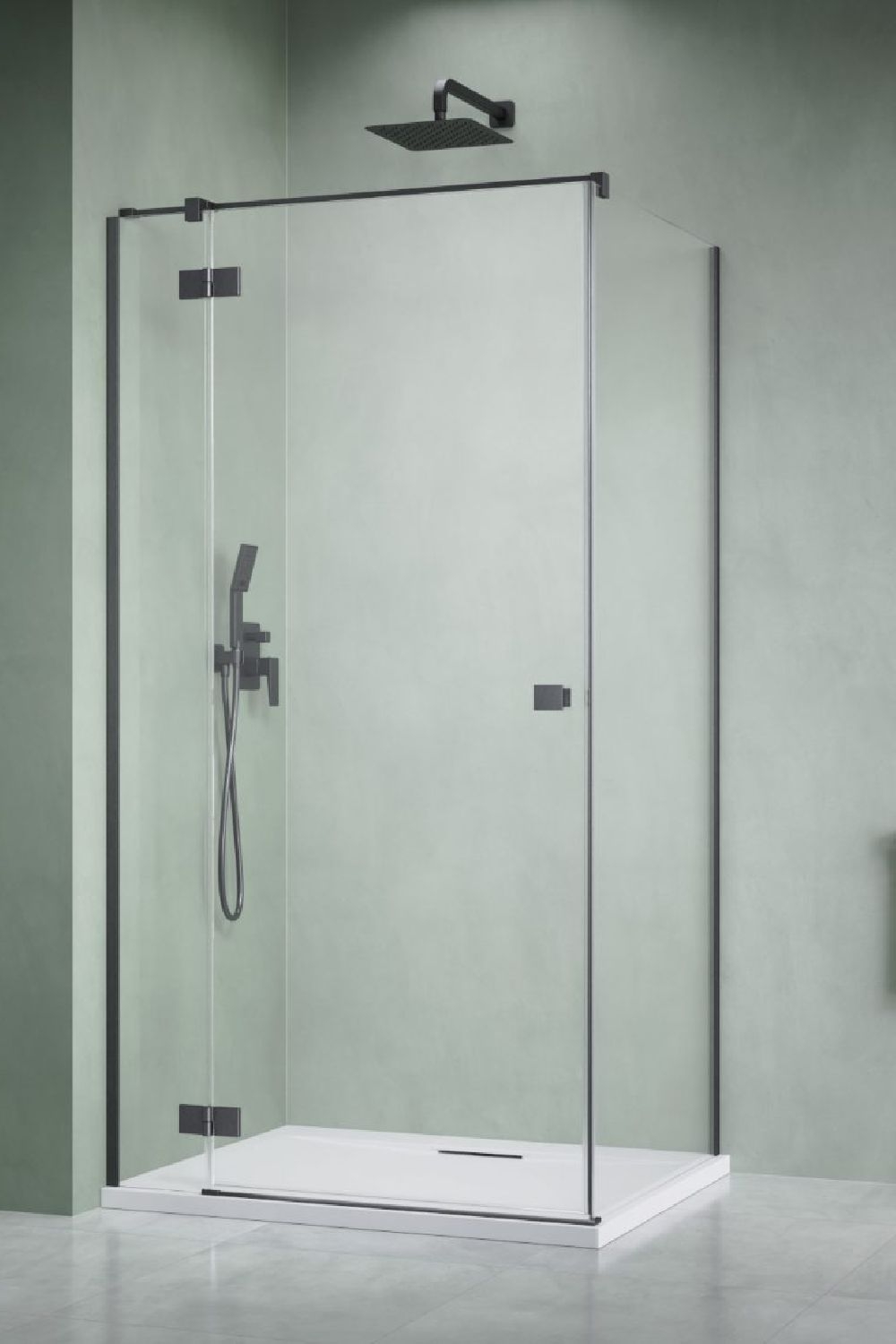 Darmowa Dostawa - Ścianka prysznicowa 23.7 cm szczotkowany/szkło przezroczyste Radaway Essenza 8 Brushed GunMetal KDJ 104702379201L