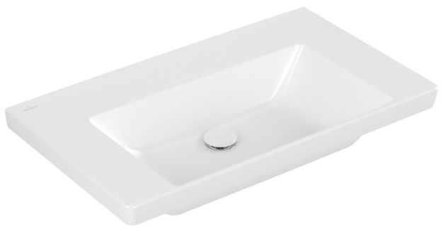 Darmowa Dostawa - Umywalka 80x47 cm prostokątna meblowa biała Villeroy & Boch Subway 3.0 4A7083R1